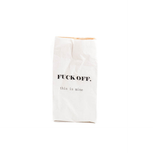 Housevitamin Fuck Off Storage Bag Paper - White - 40x10x83cm