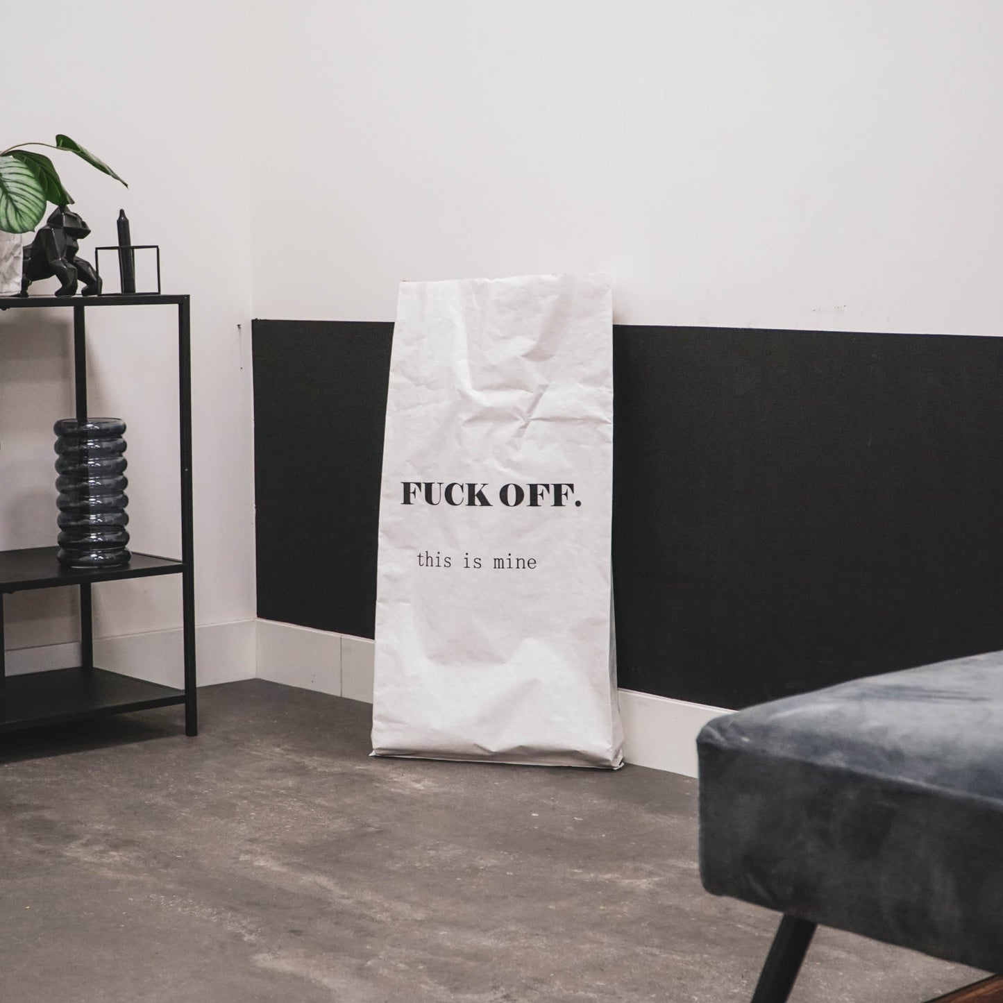HV Paper Storage Bag Fuck Off - 40x10x83cm