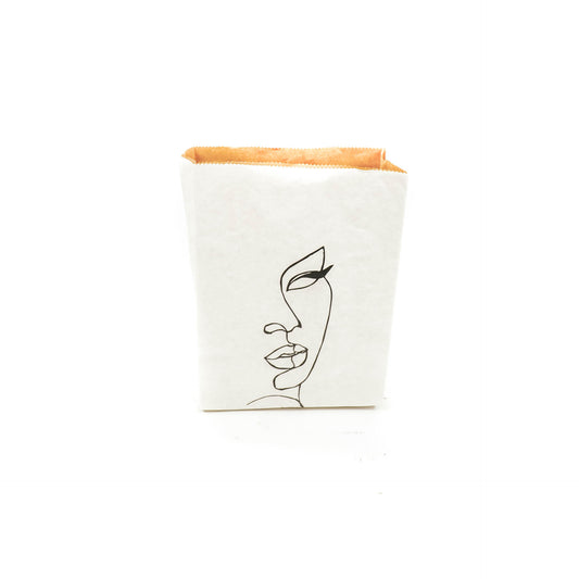 Housevitamin Pen Drawing Storage Bag Paper - white - 28x10x45cm