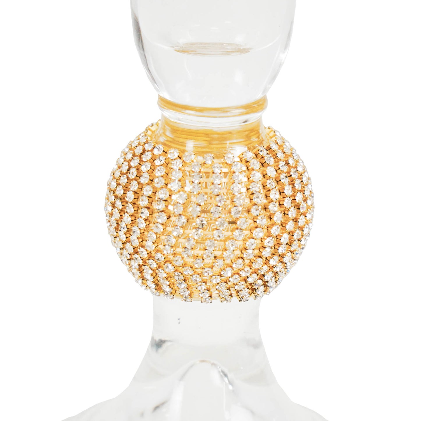 HV Glass Candleholder - Gold - 8.5x14cm