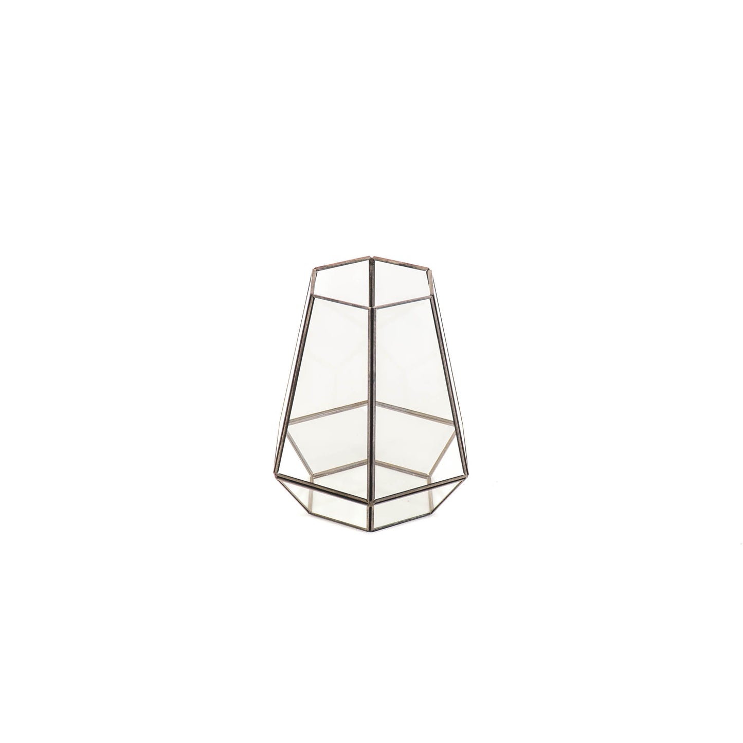 HV Hurricane glass & brass - 24,5x30cm