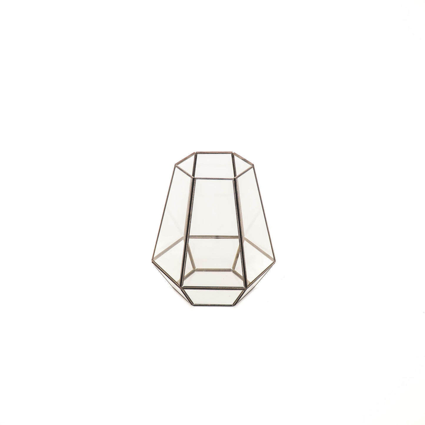 HV Hurricane glass & brass - 24,5x30cm