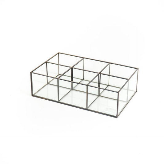 Housevitamin Box Glass - Black - 25x15,5x7,5cm