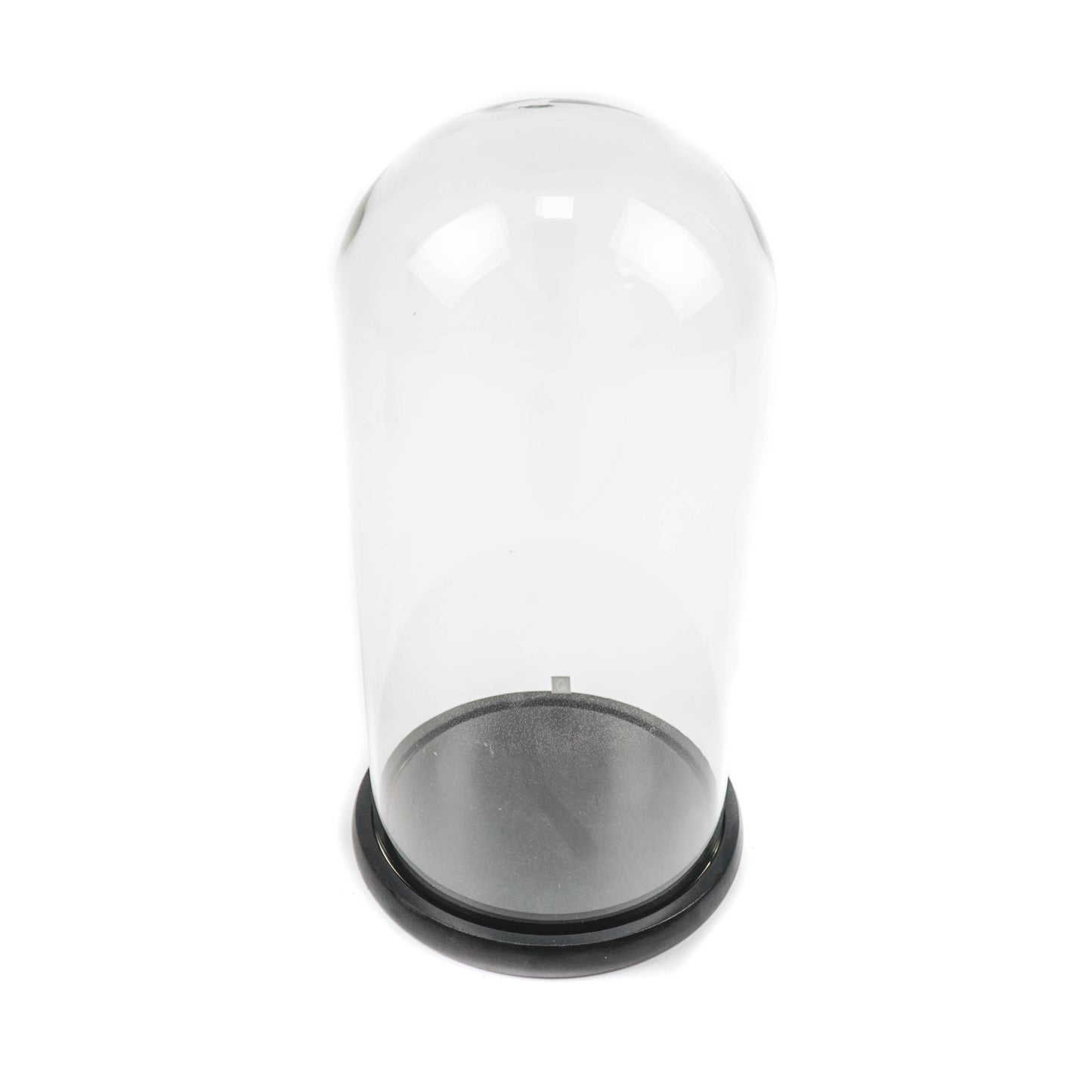 Bell Jar - Glass/Wood - Black - - 17x17x32cm