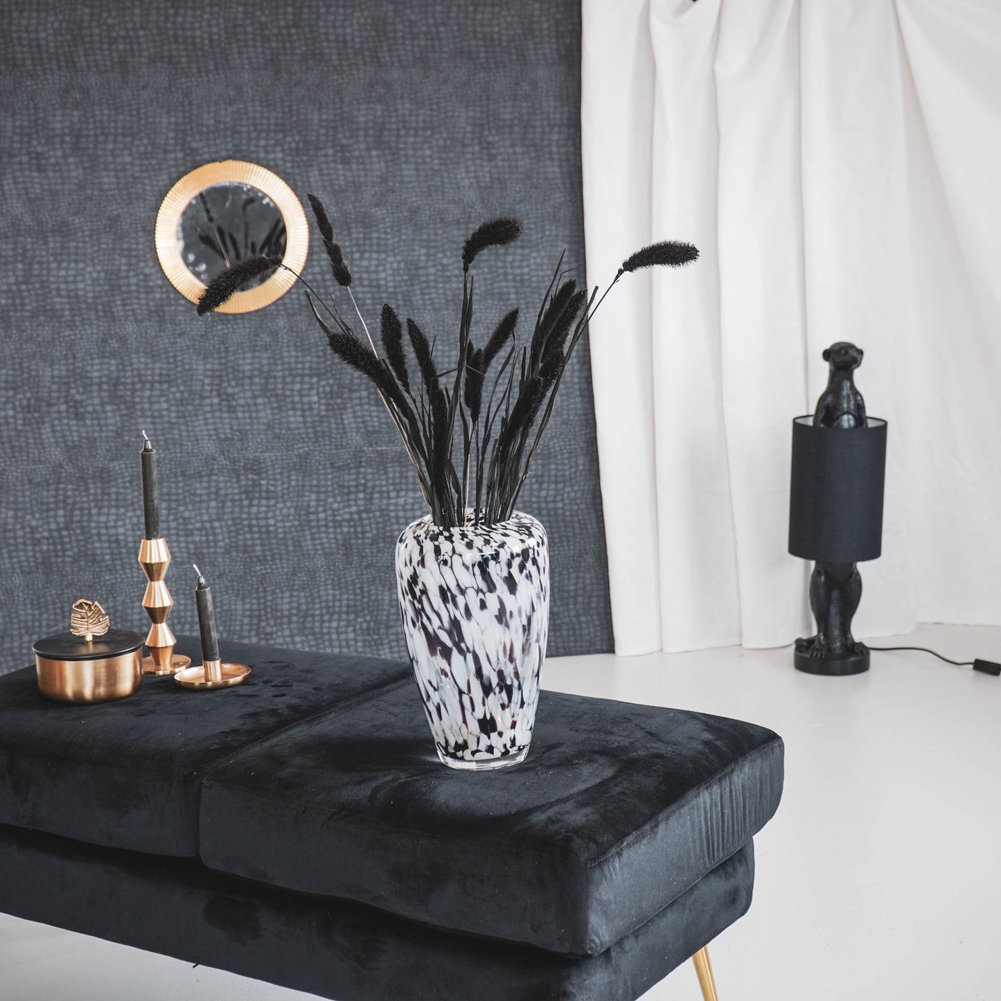 HV Large Comfort Shaped Vase - Dots - 18x30cm
