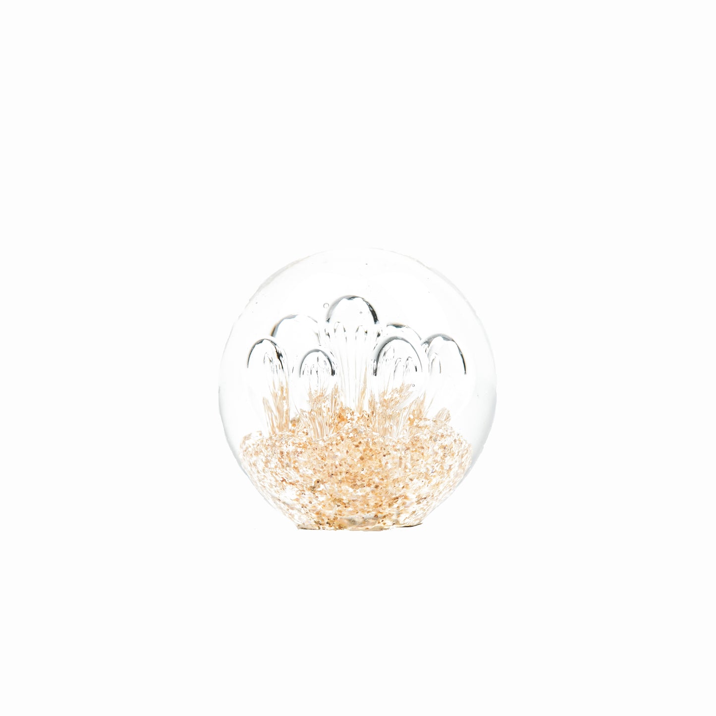 Ornamant - Presse Paper - Bubble - Glass - Gold - 8x8cm