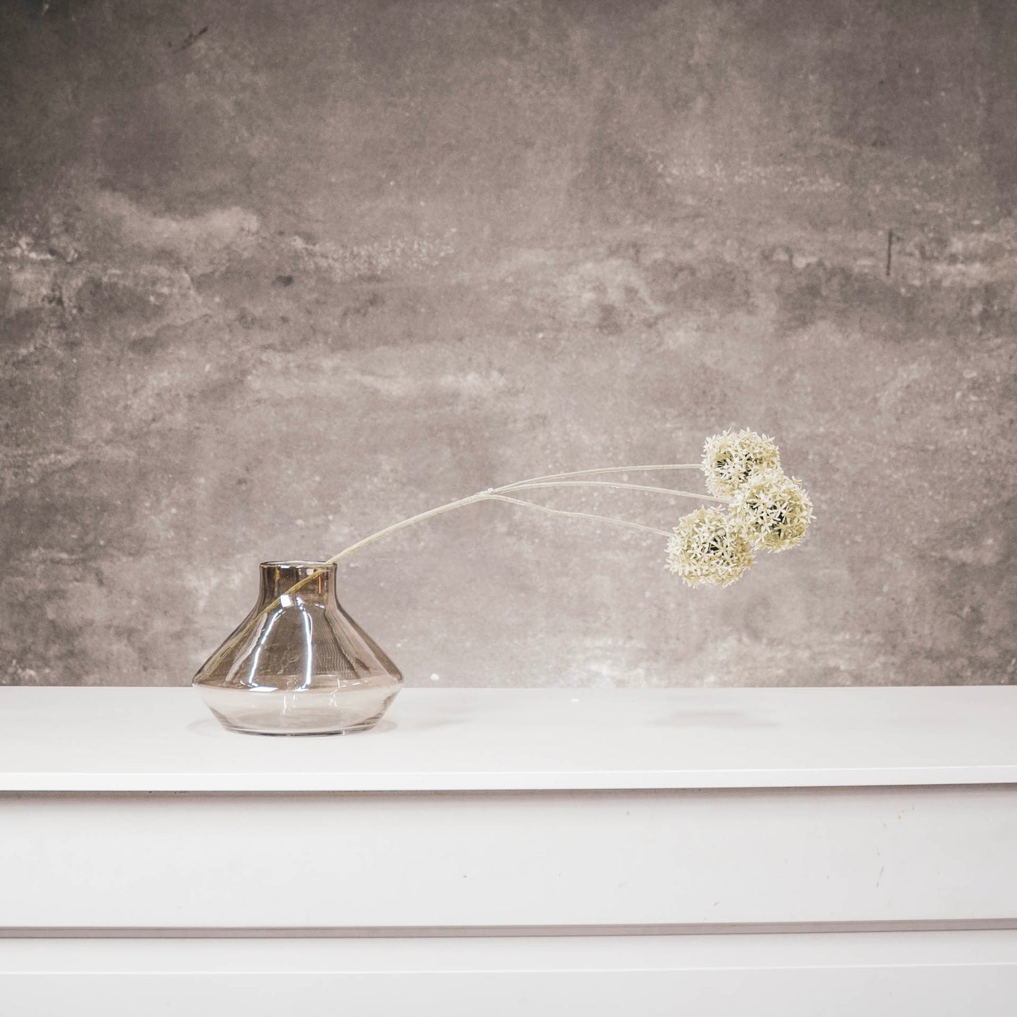 HV Allium Branch - White/Green - 20x65cm - Polysterene