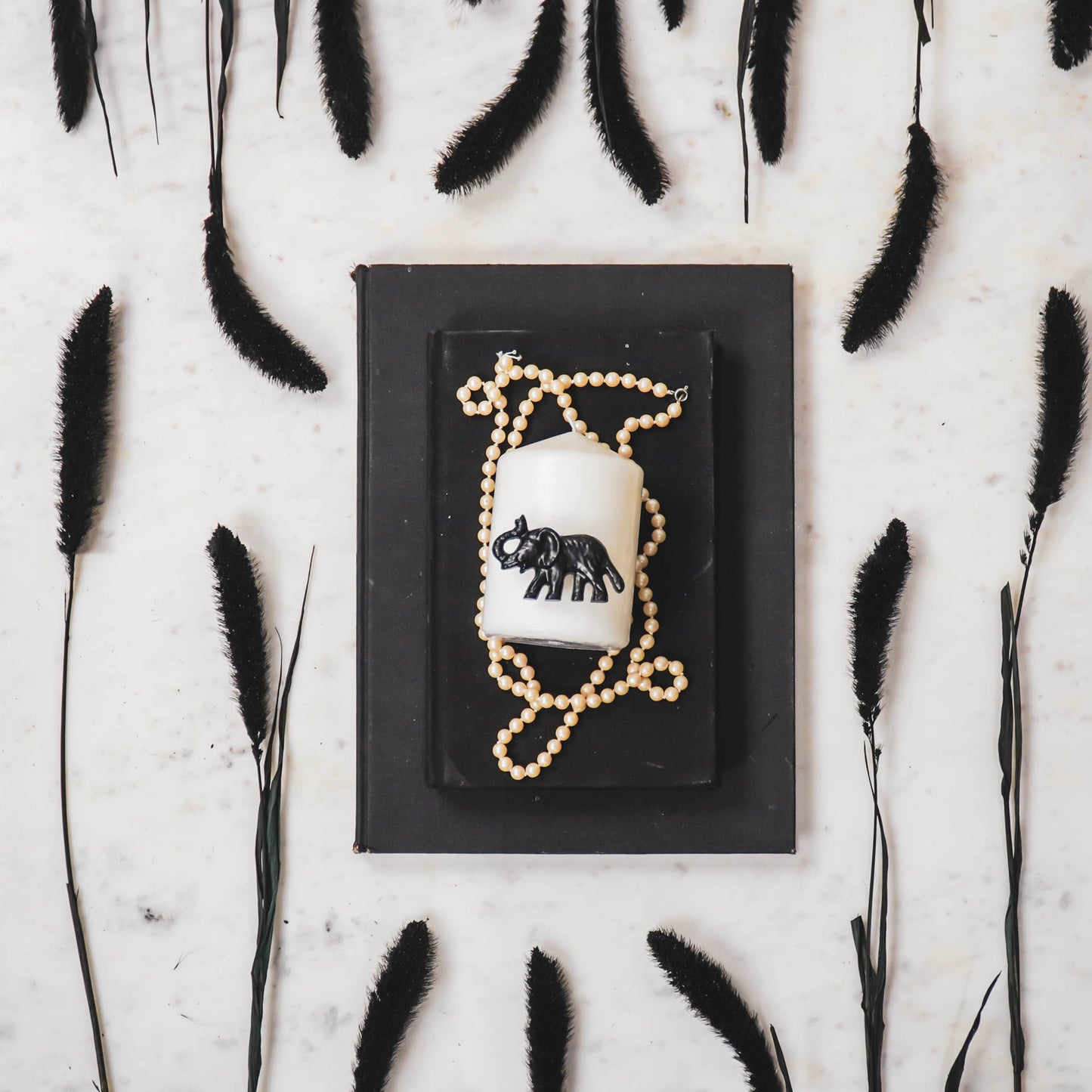 HV S2 Candle Pins - Elephant - Black - 7x4x1 cm