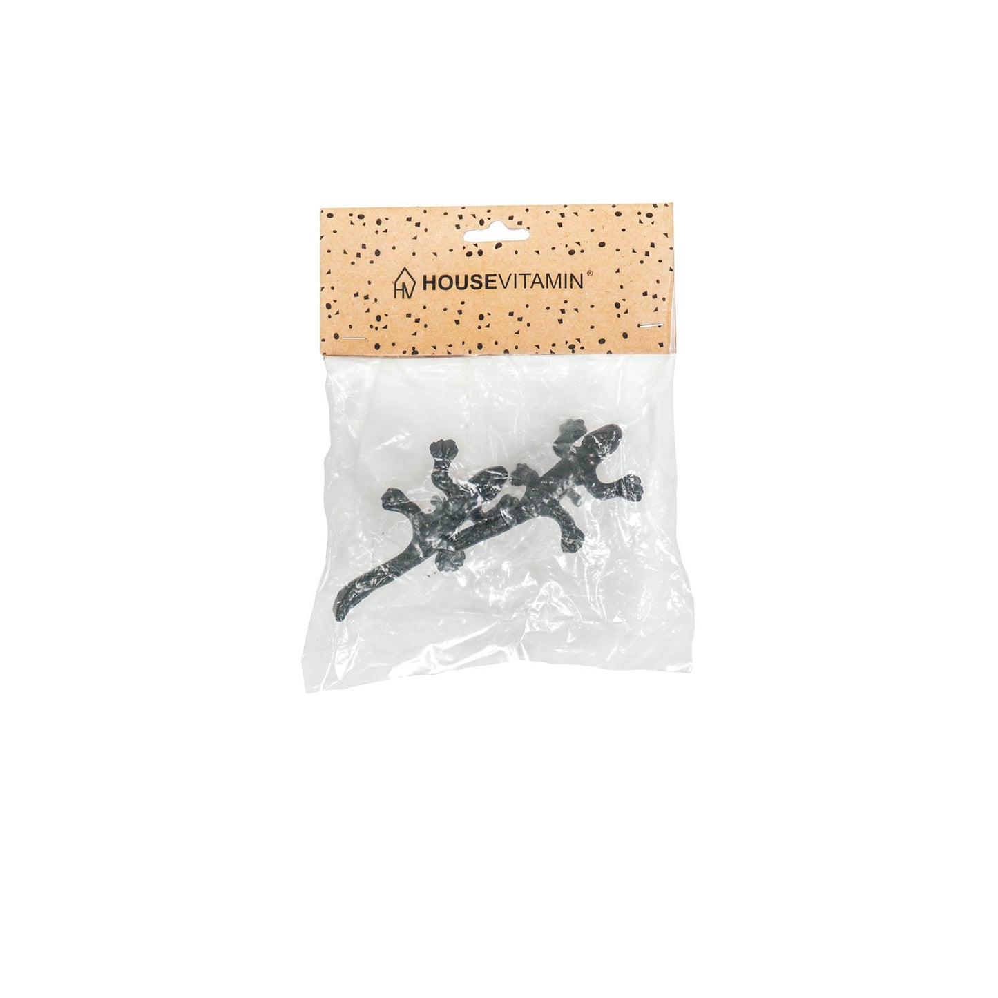 Housevitamin Candle pins - Salamander - Black - Set of 2 - 8x4x1cm