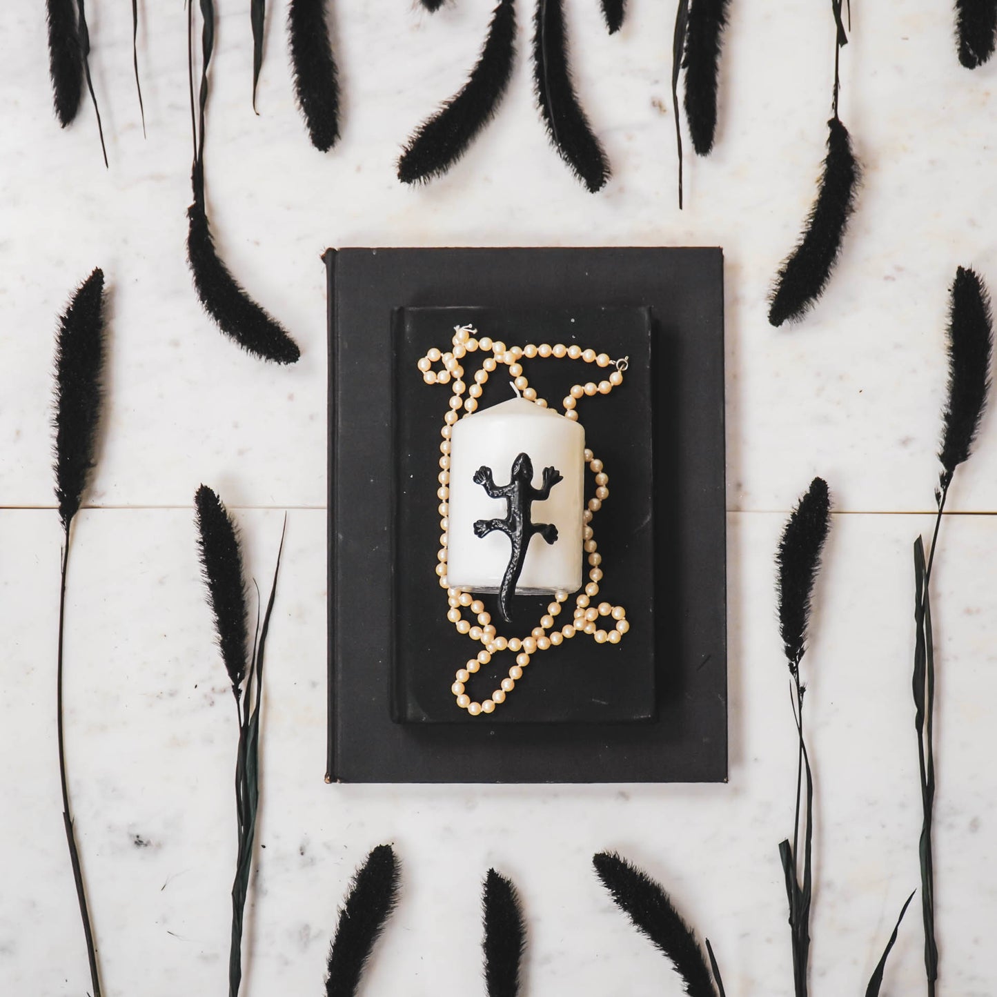 HV Candle pins - Salamander - Black - 8x4x1cm