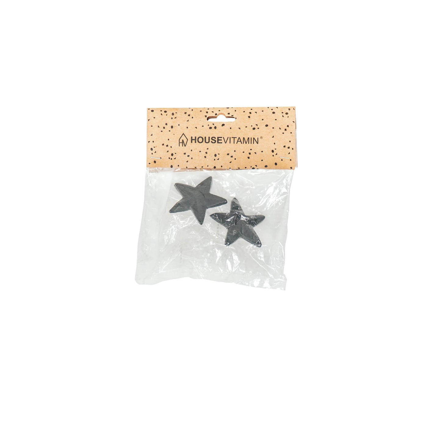 Housevitamin Candle  Pins - Star - Black - 5x5x2cm