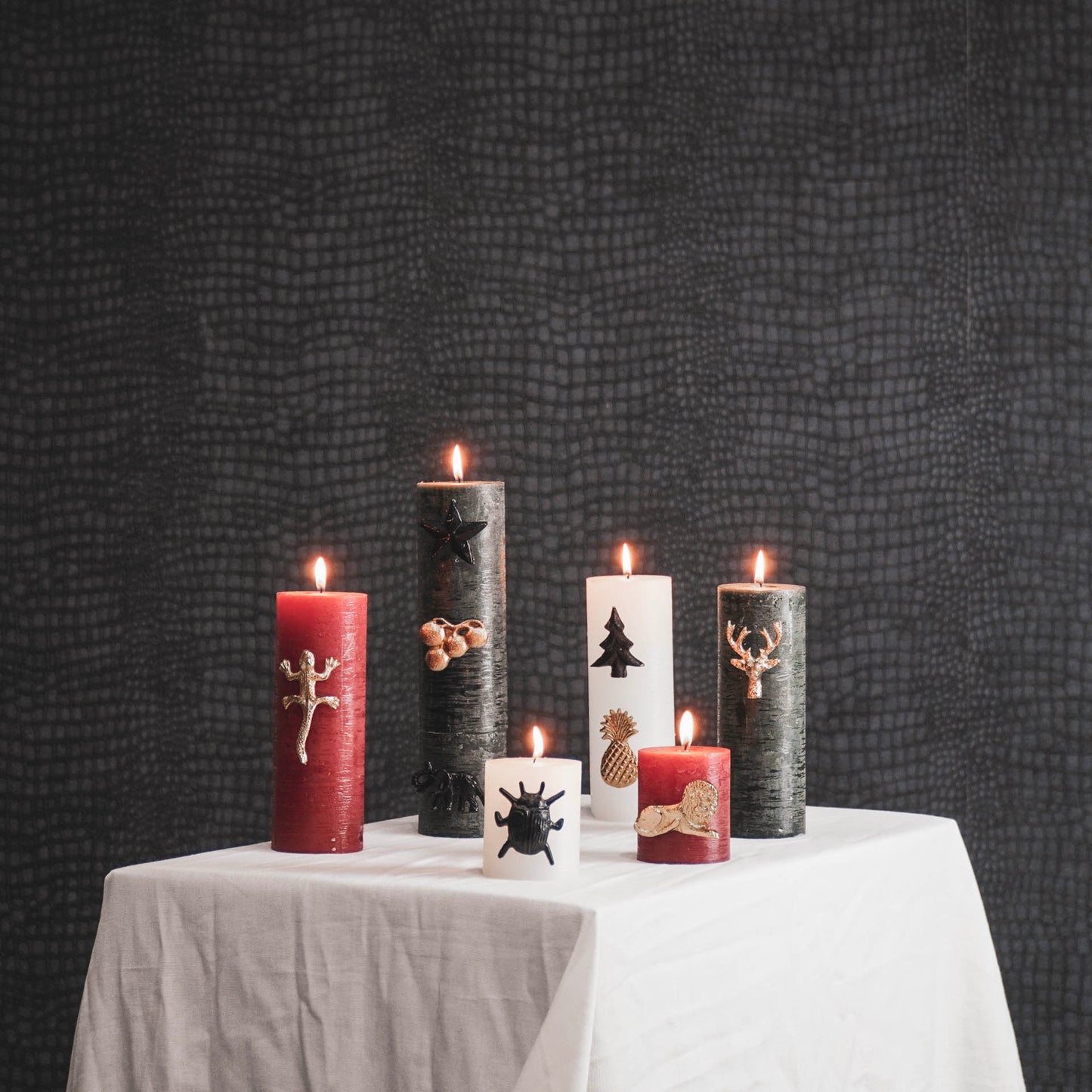 HV Candle Pins - Star - Black - 5x5x2cm