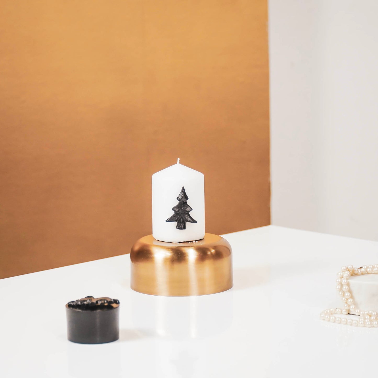 HV Candle Pins - Xmas Tree - Black - 5x4x3cm
