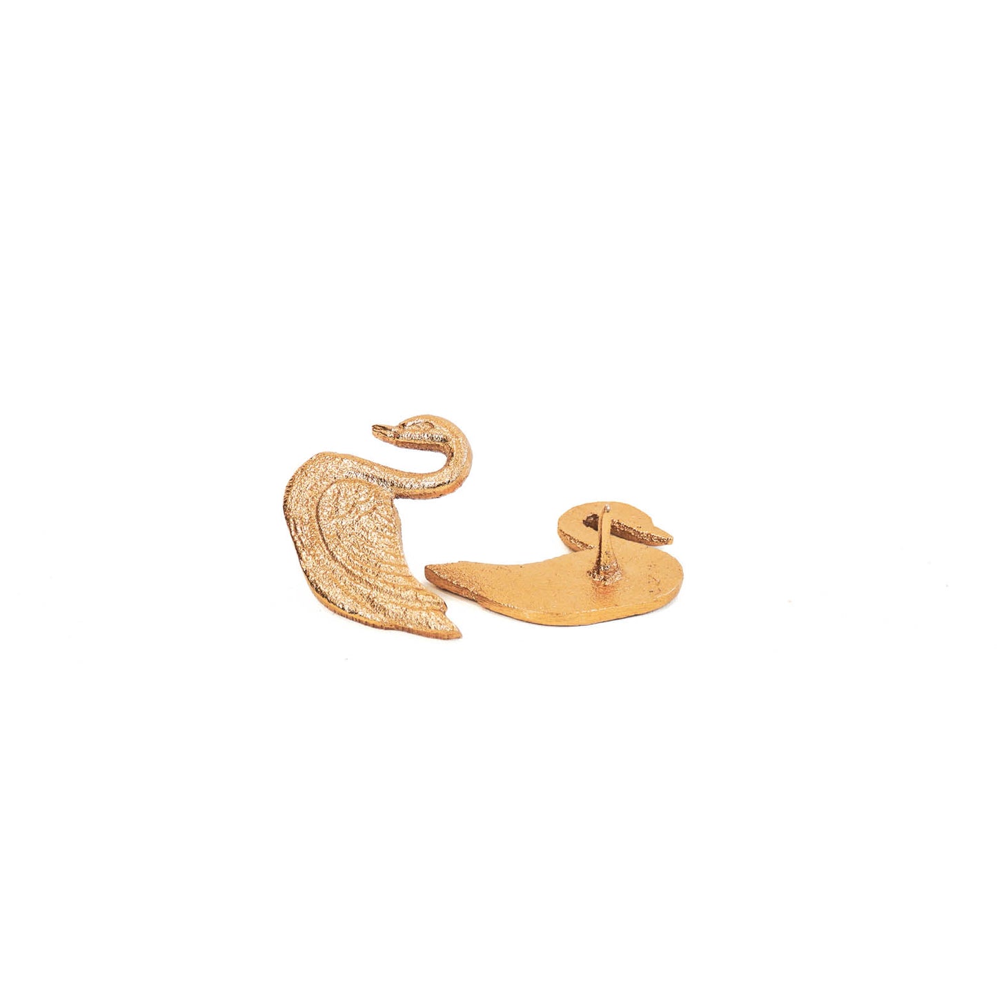 HV S2 Candle Pins - Swan - Gold -6x5x1cm