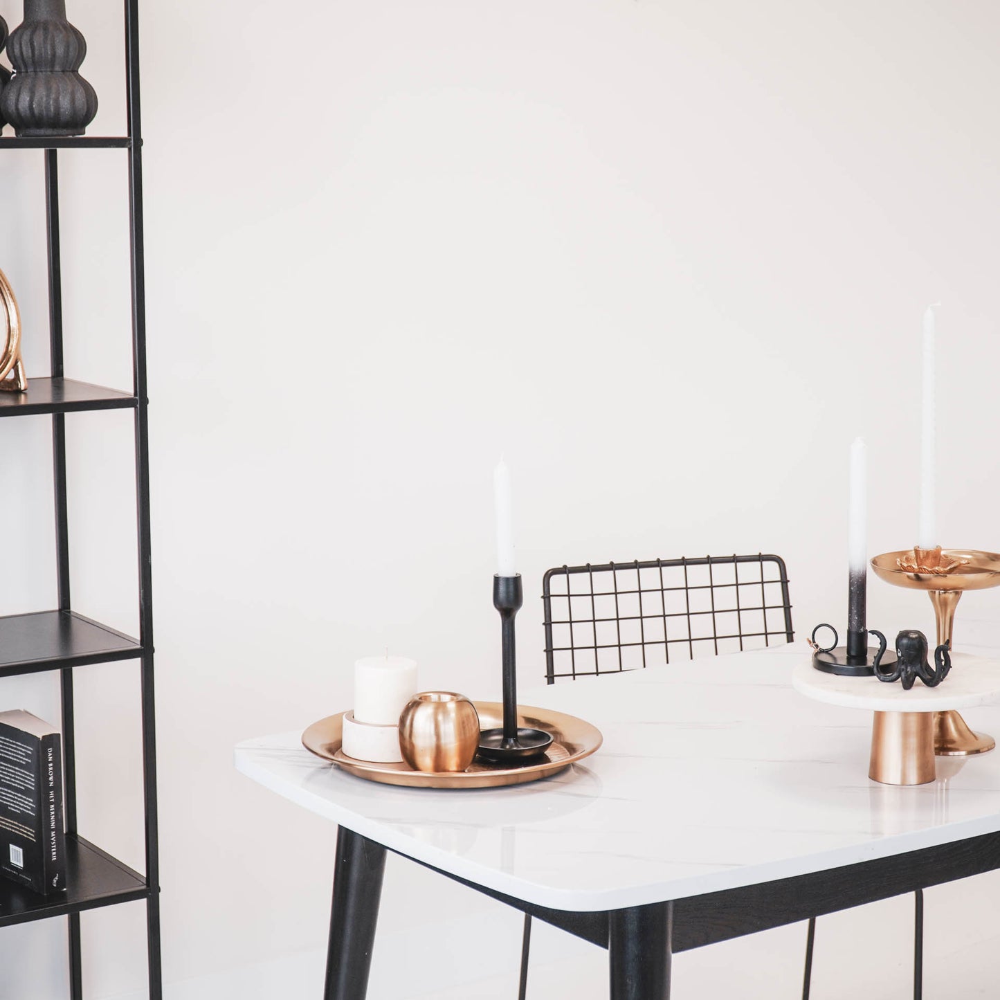 HV Basic Candleholder- Black- 10,5x10,5x25cm