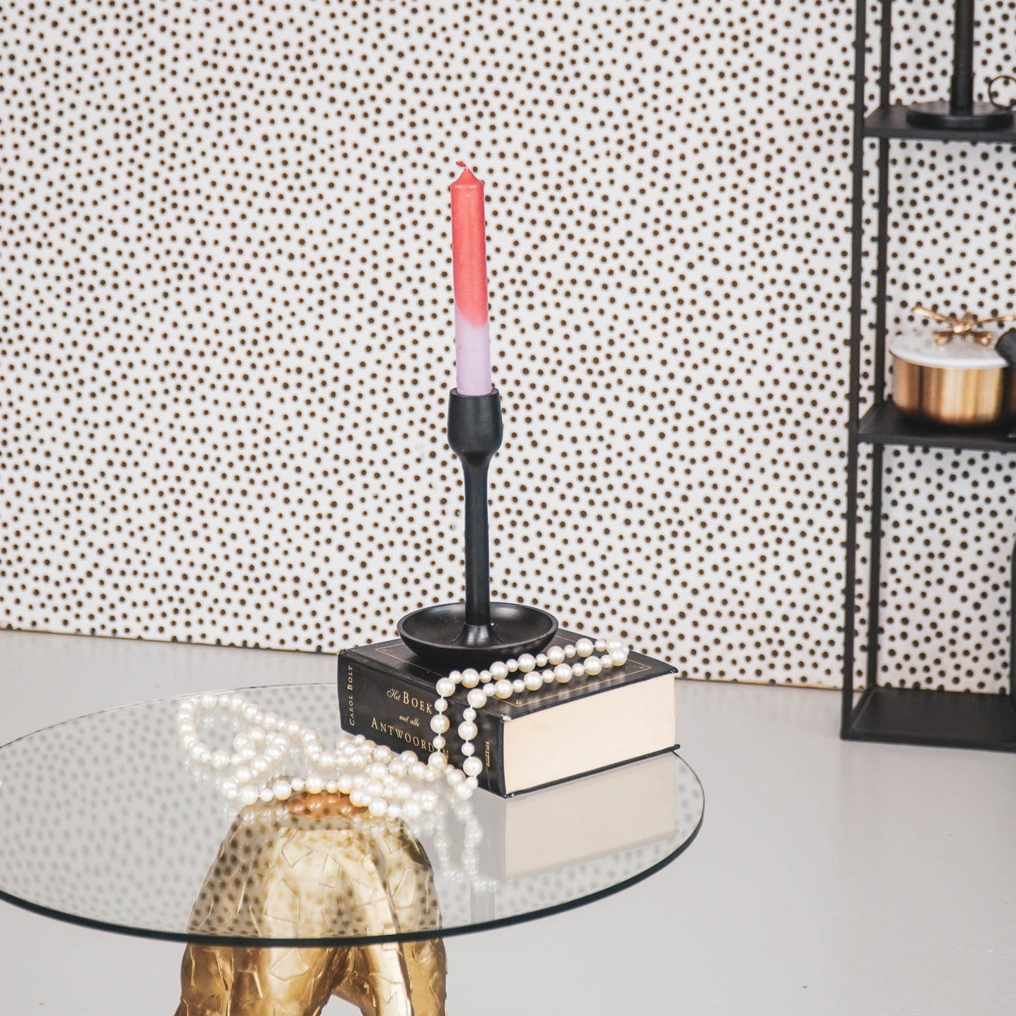 HV Basic Candleholder - Black- 10,5x17