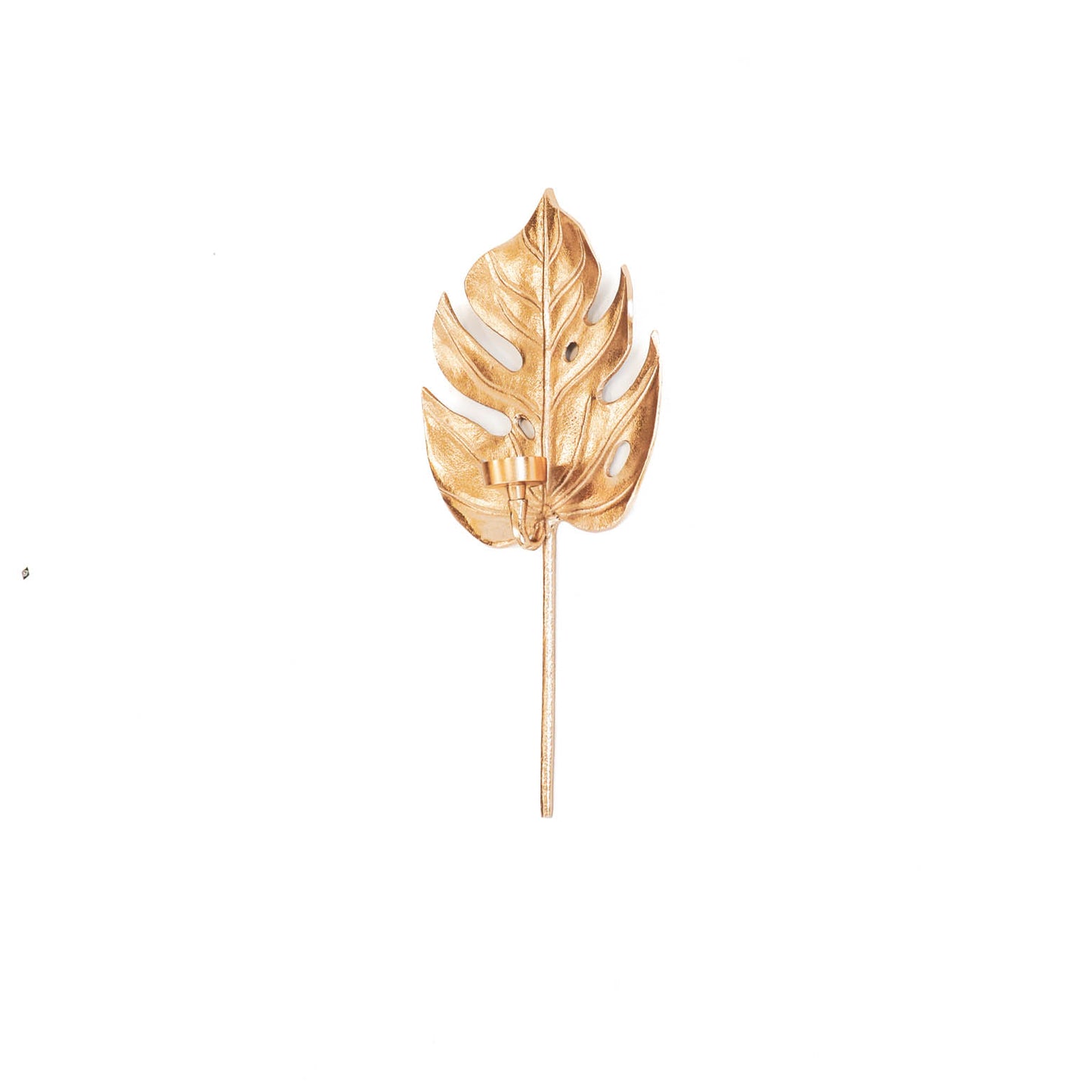 HV Monstera Leaf Candle holder -Golden- 23x8x47cm