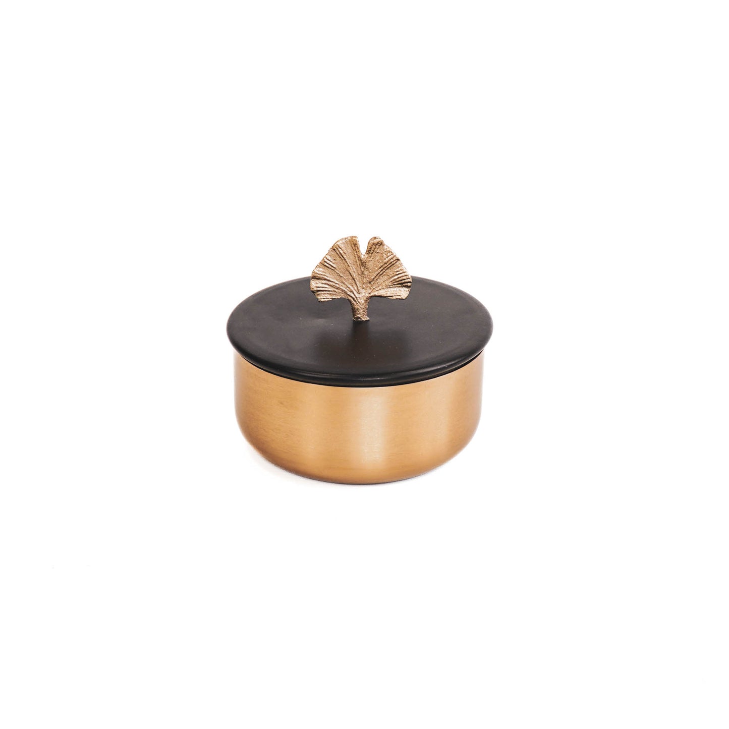HV Box Ginko-Gold/black-14x10 cm