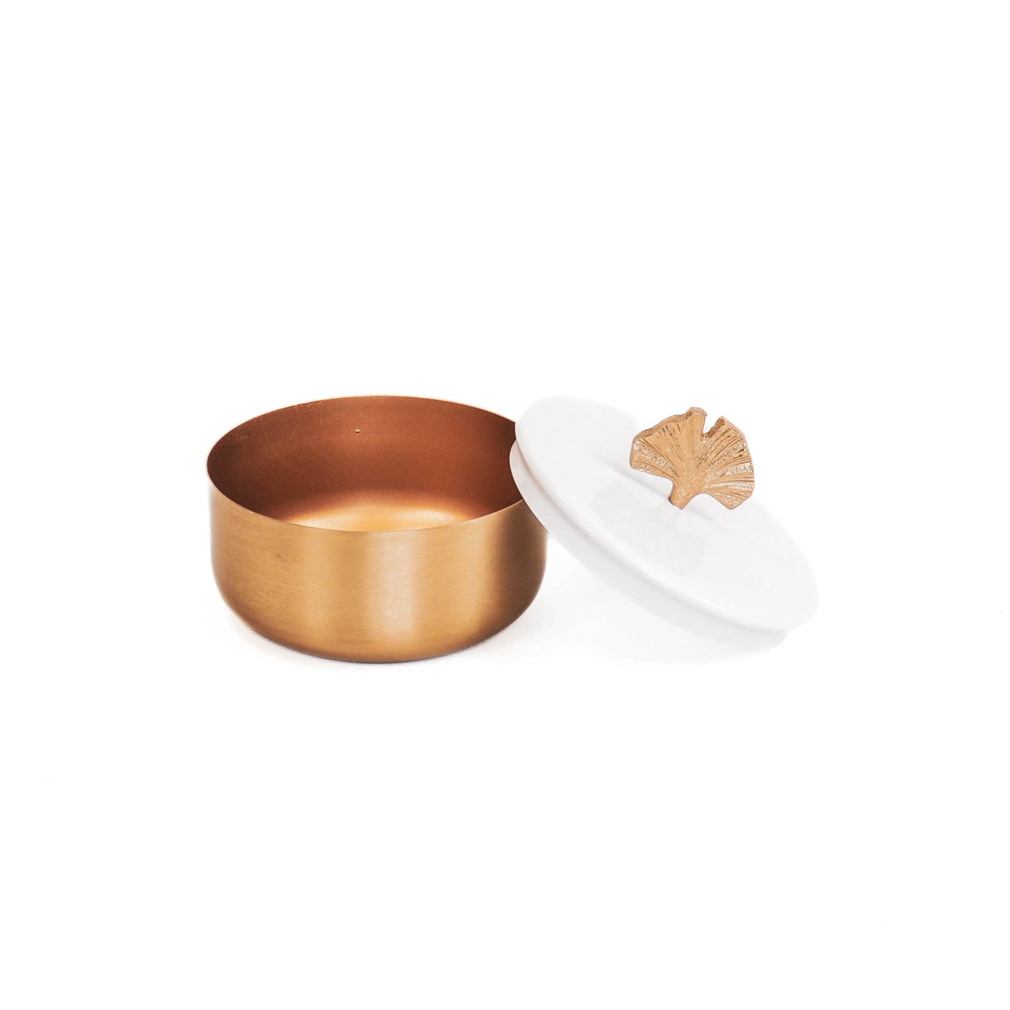 HV Box Ginko-Gold/White - 14x10 cm