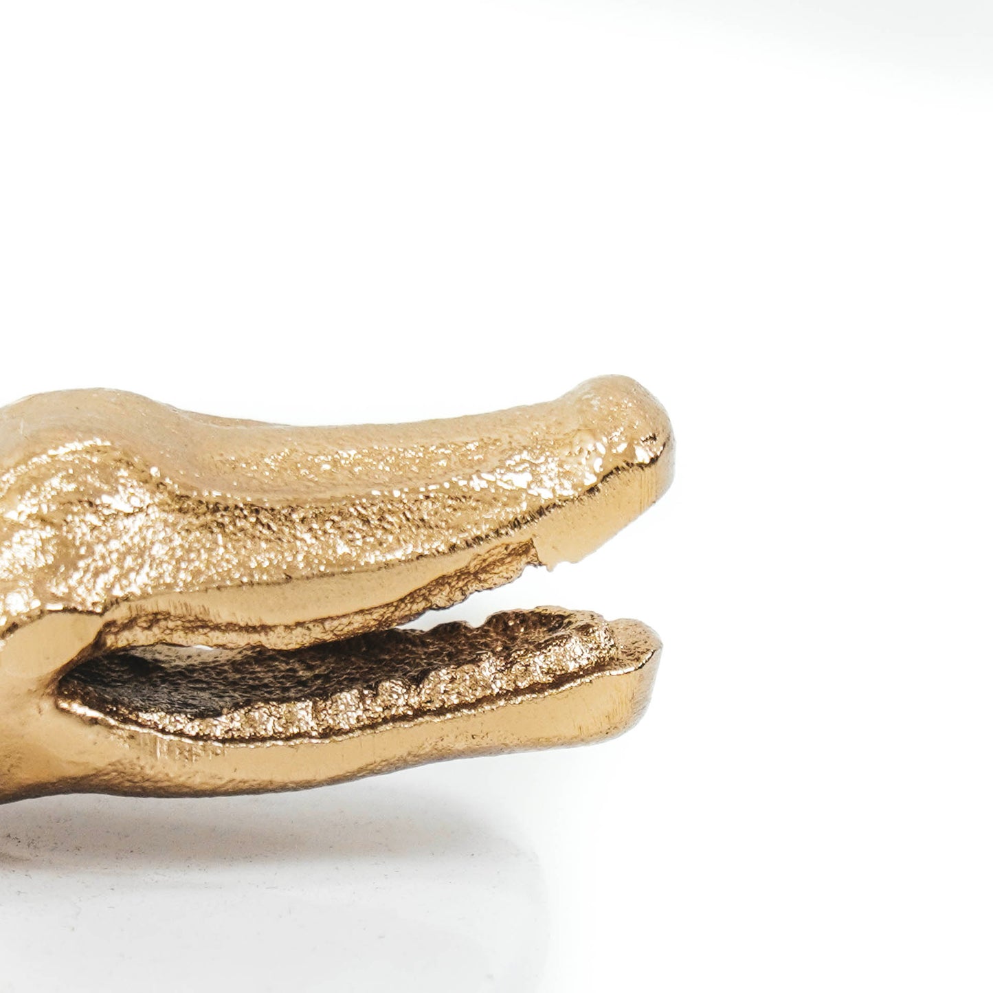 HV Box Crocodile - Gold/White - 14x10 cm