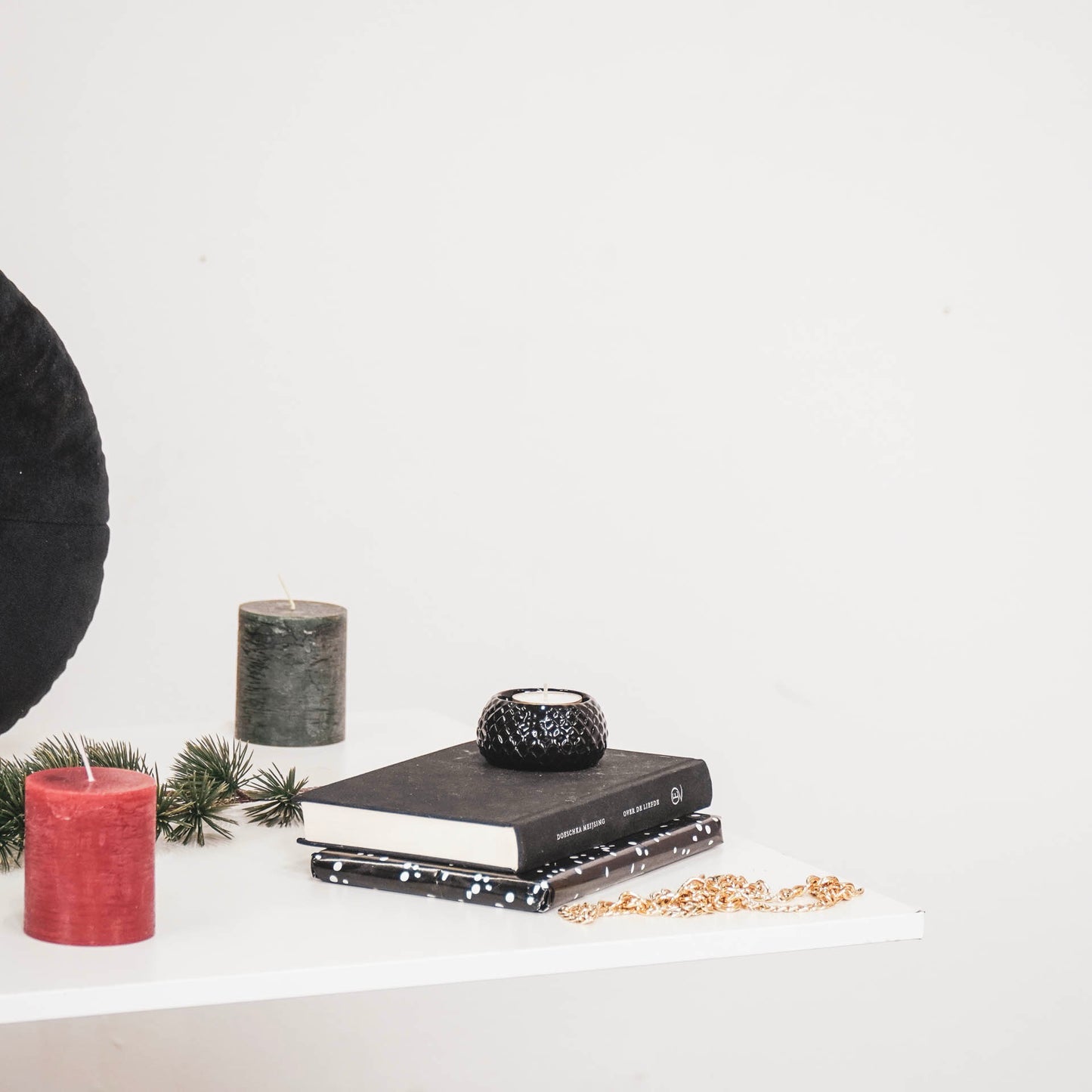 HV Scales tealight holder - 7x7x4 cm - Black