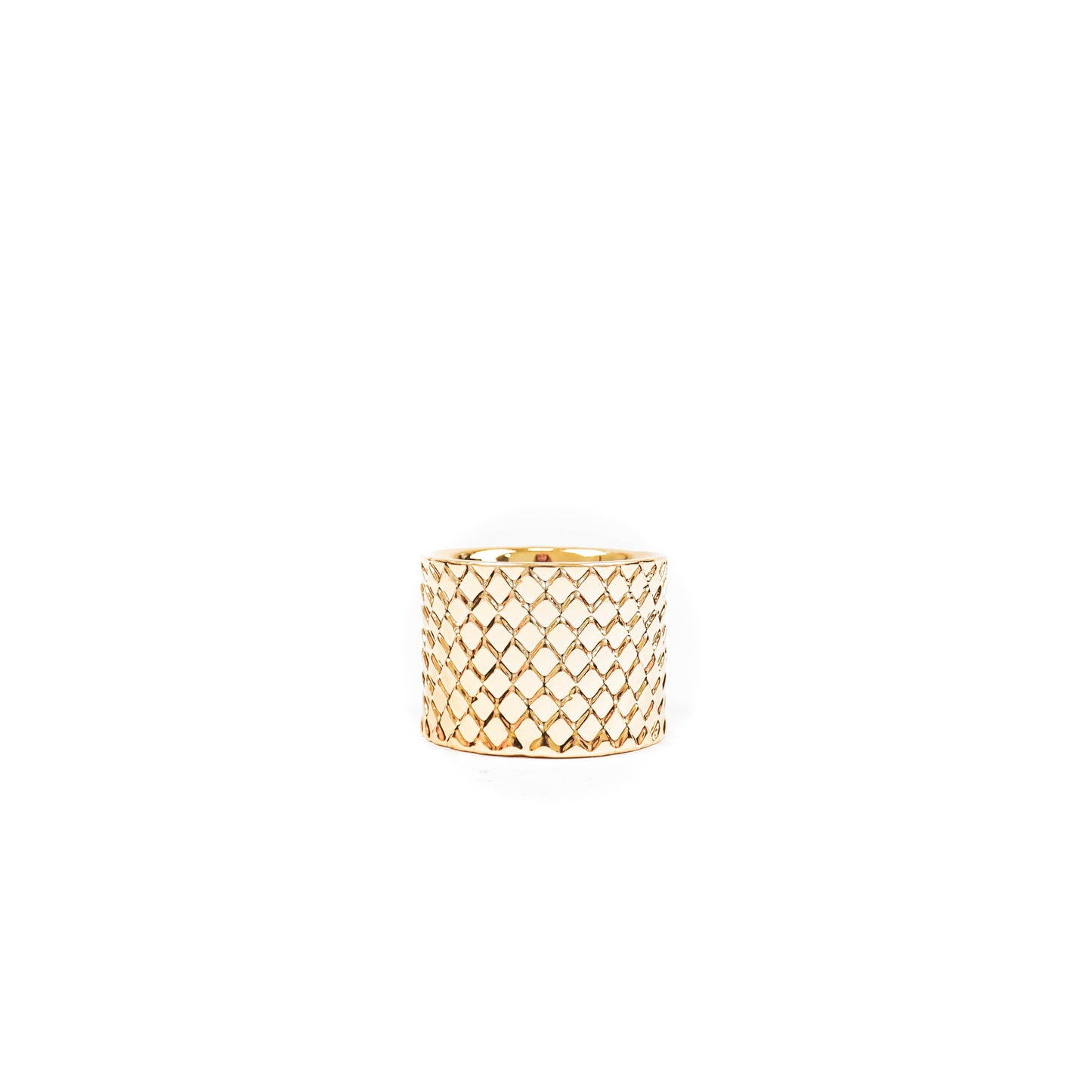 HV Scales tealight holder Cylinder - 6x6x4cm - Golden