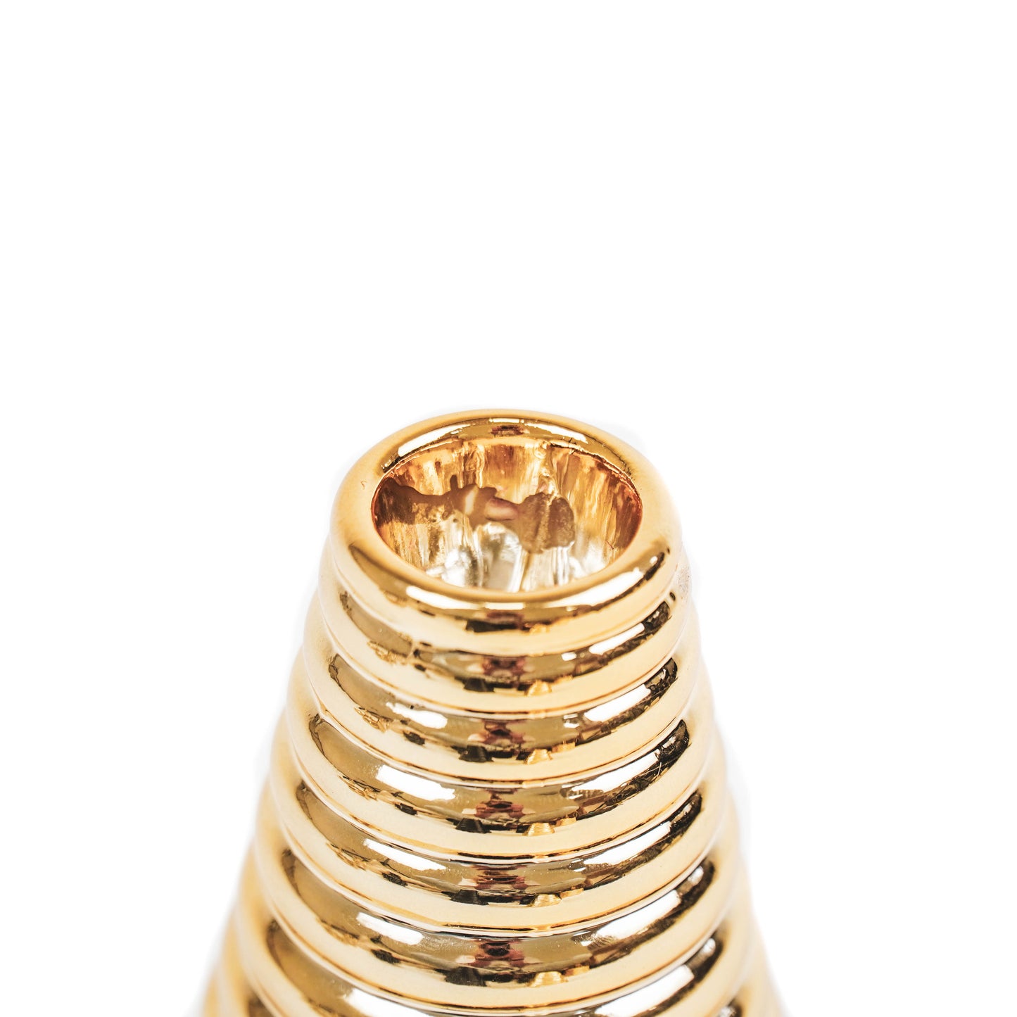 HV ModernTree Candle Holder- 5x5x7 cm- Gold