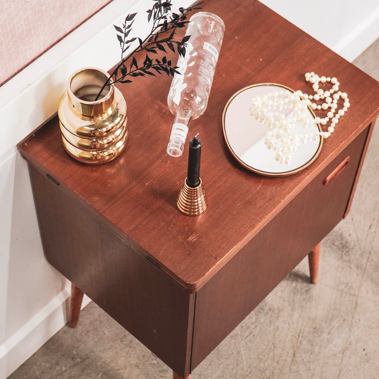 HV Modern Golden Xmas tree Candleholder - 8x8x11cm