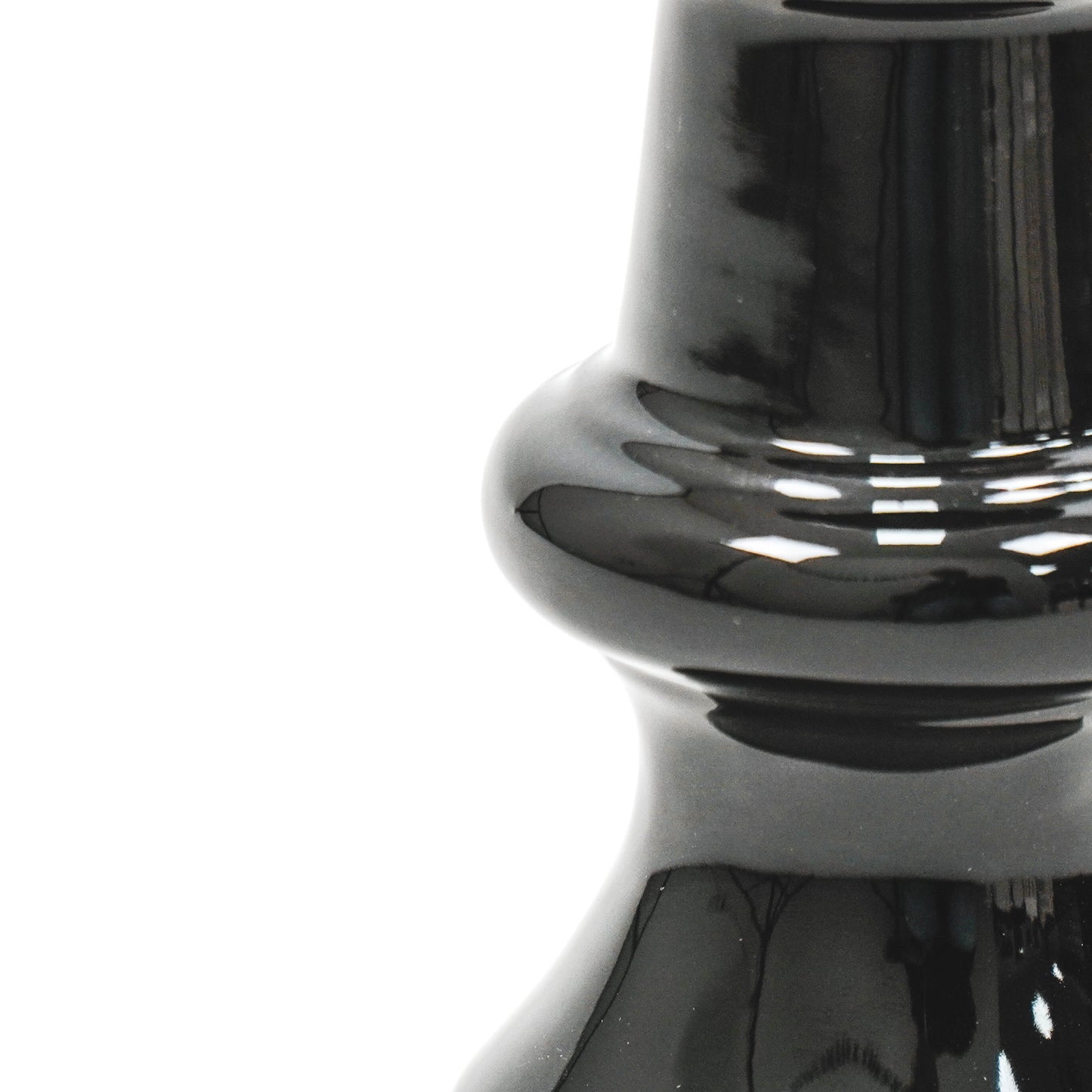 HV Classic Chess Candleholder L - 9x9x23 cm - Black
