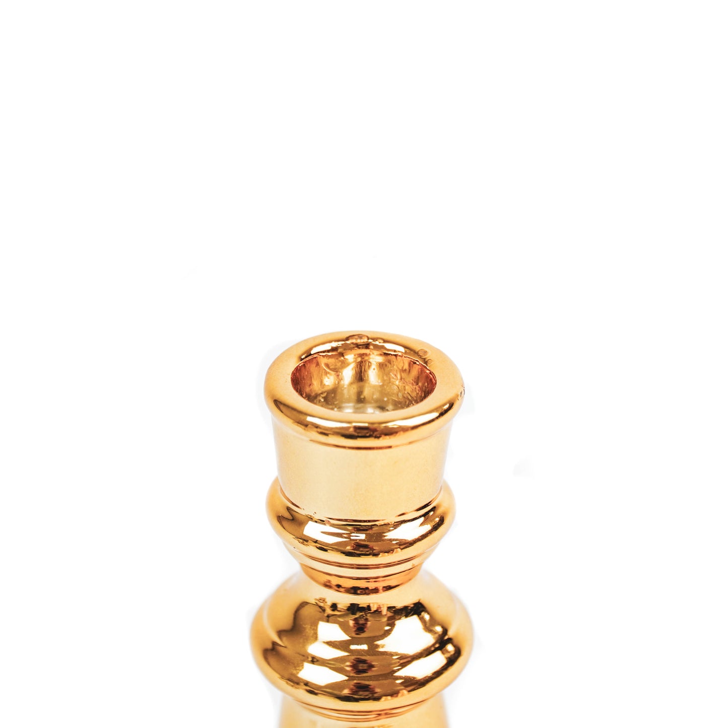 HV Chess Candleholder M - 7x7x14 cm - Golden