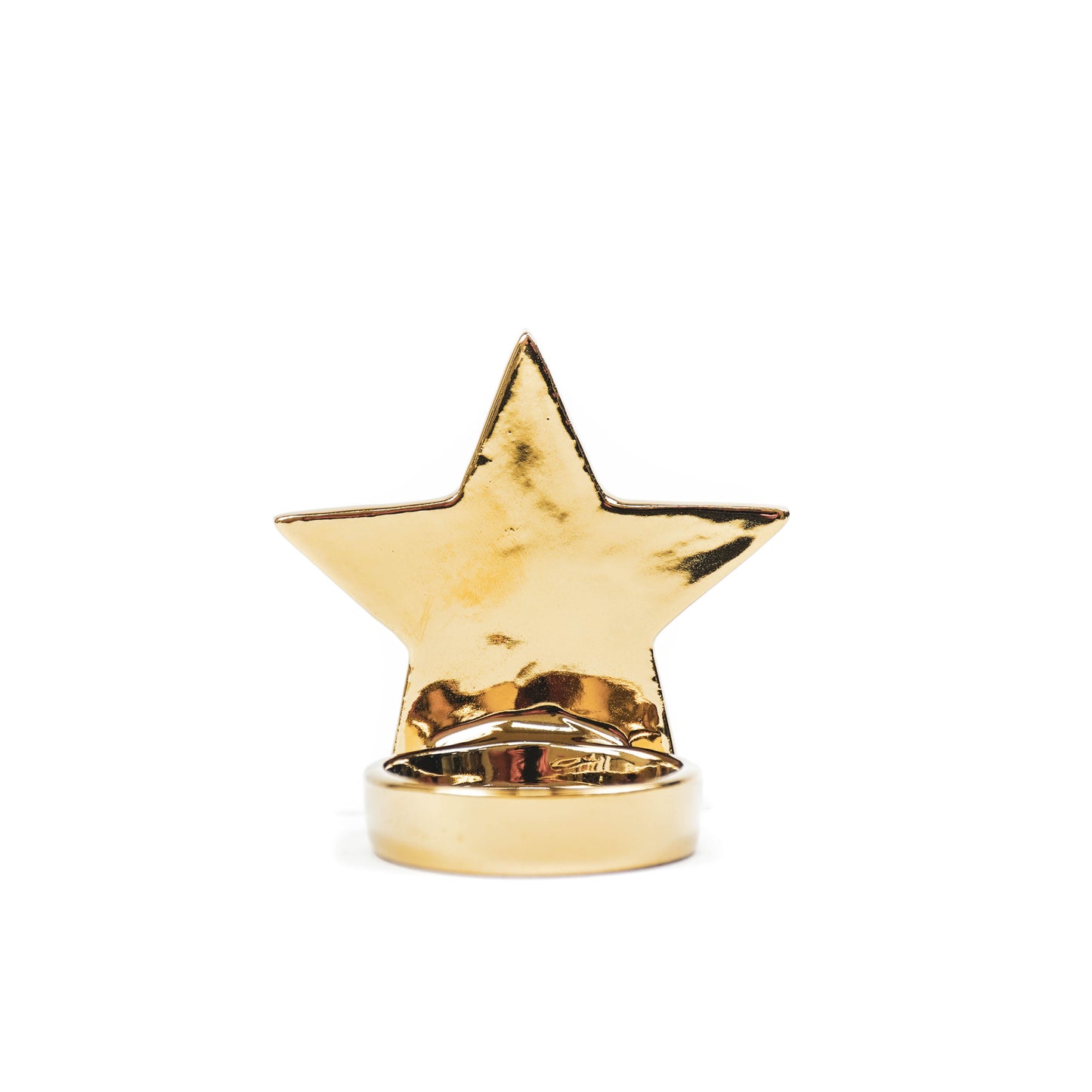 HV Star Tealight Holder - 6x6x8 cm - Golden