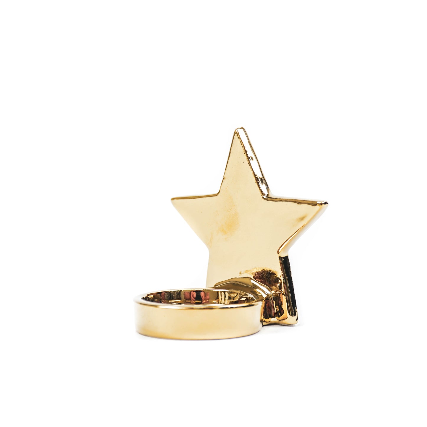 HV Star Tealight Holder - 6x6x8 cm - Golden