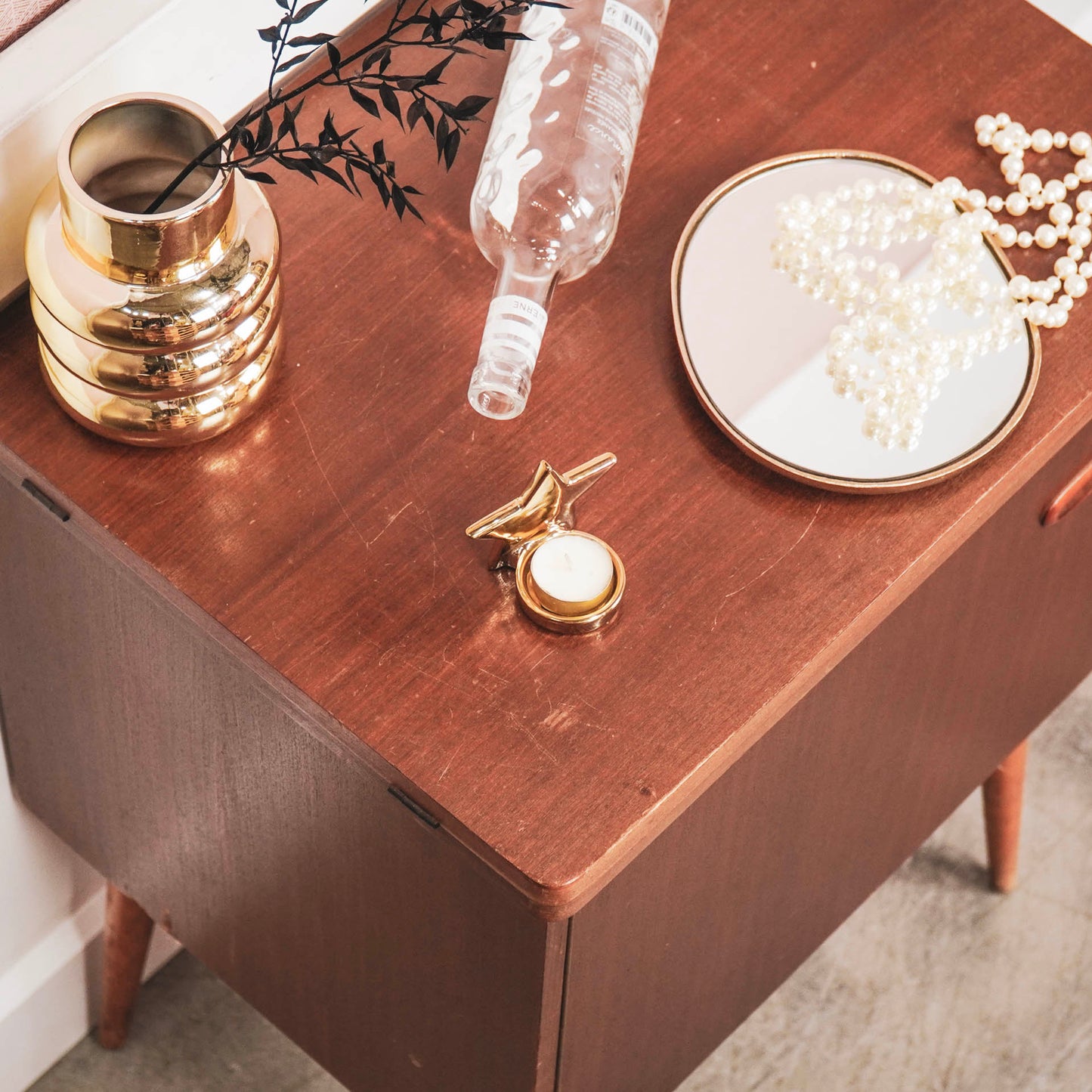 HV Star Tealight Holder - 6x6x8 cm - Golden
