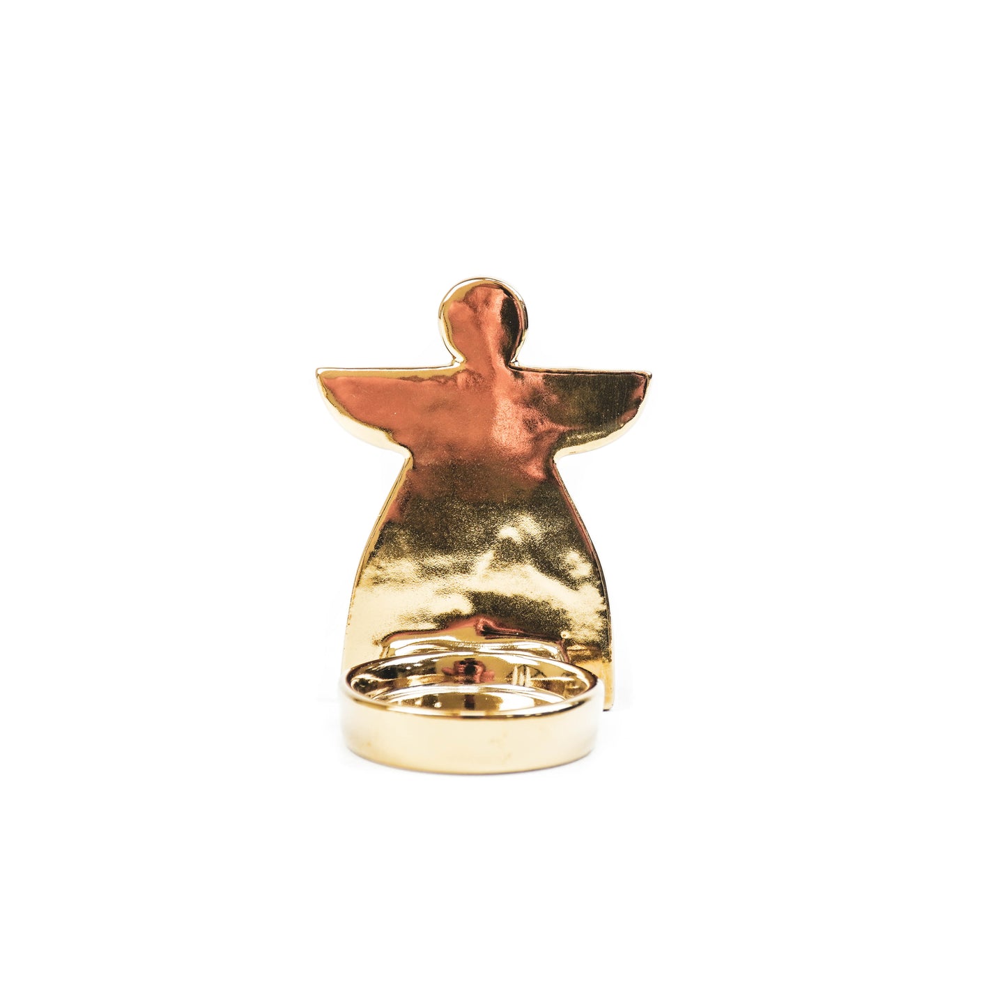 HV Angel Tealight Holder - 5,5x5,5x9cm - Golden