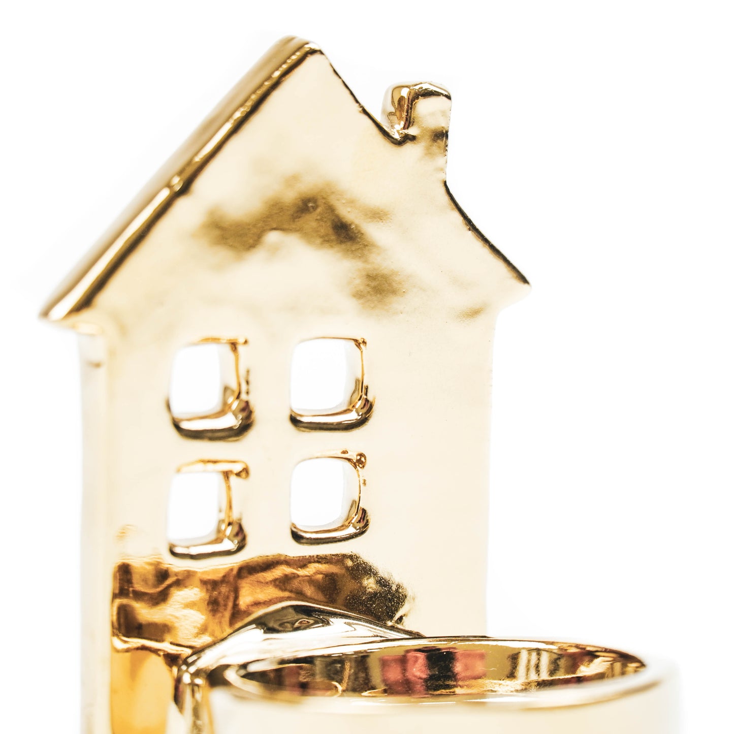 HV House Tealightholder - 5,5x5,5x9cm- Golden