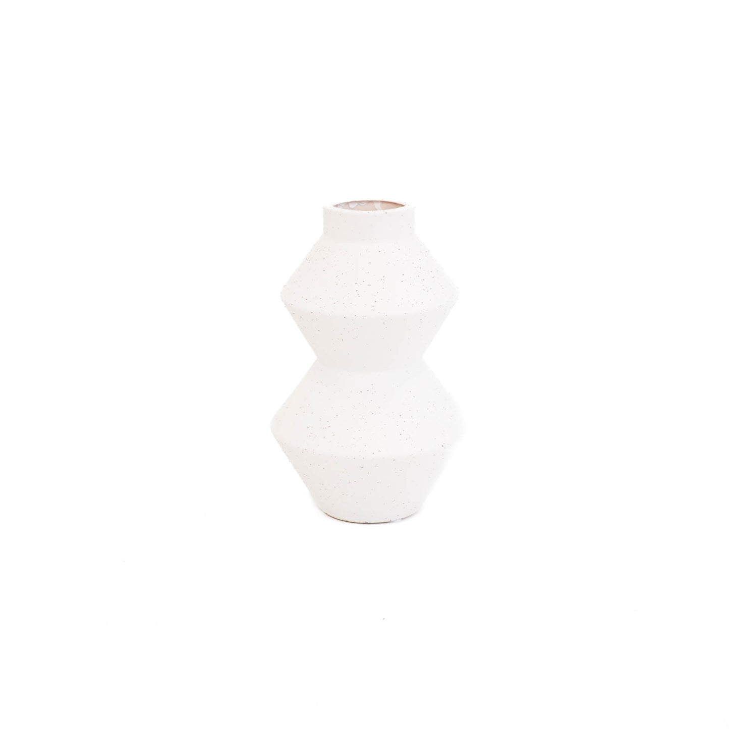 HV Organic Shape Vase - White -13x13x22