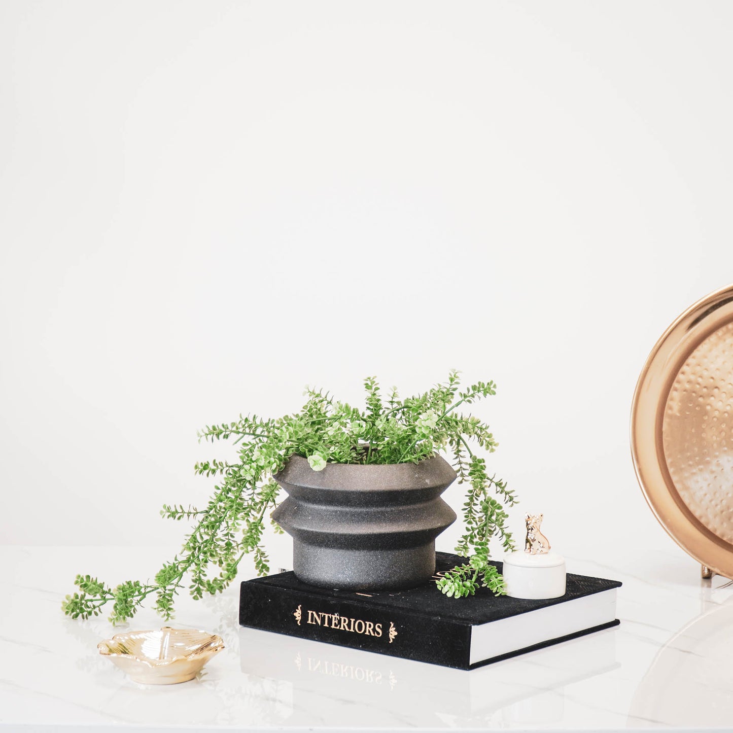 HV Organic Shape Pot - Black-19x19x13