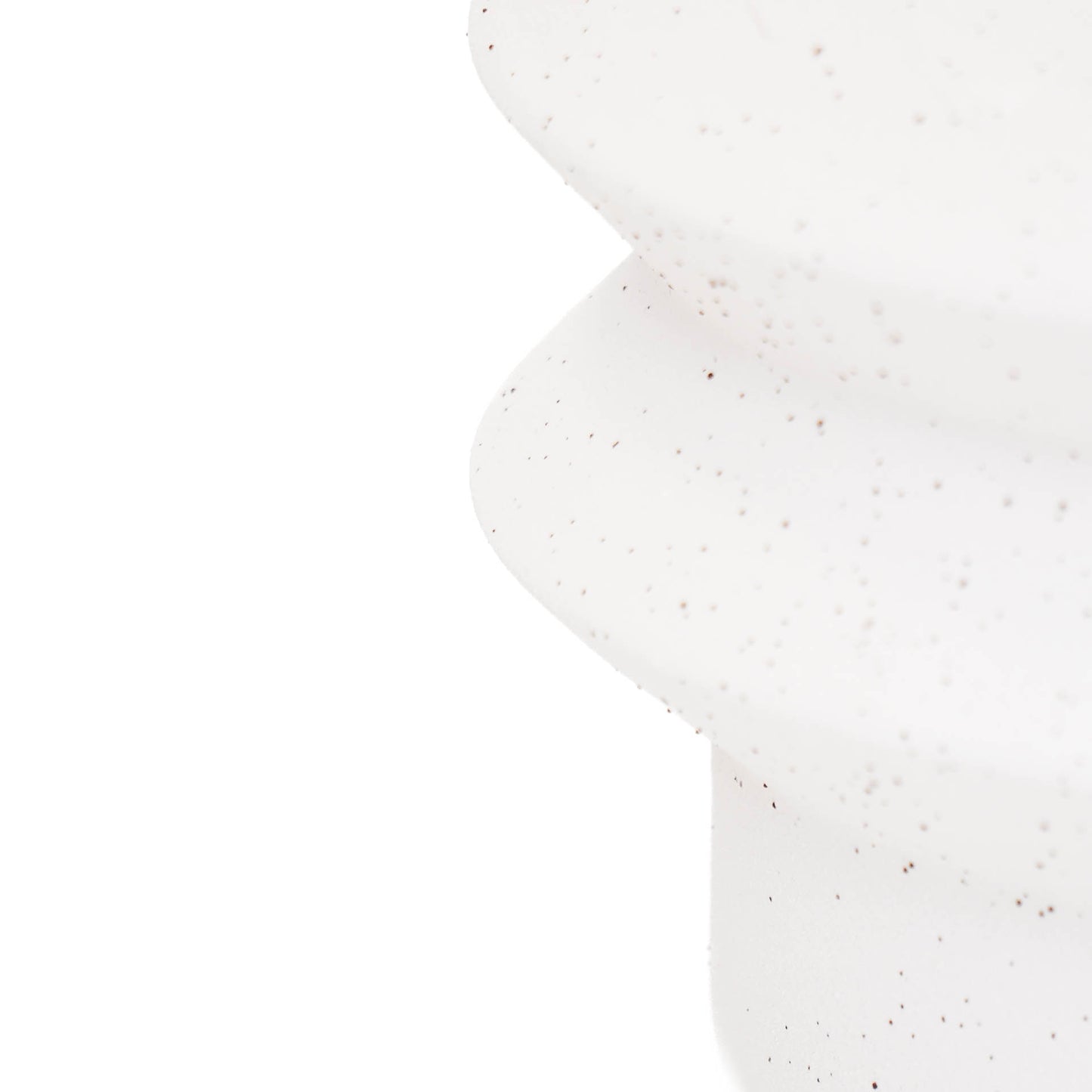 HV Organic Shape Pot - White - 19x19x13cm