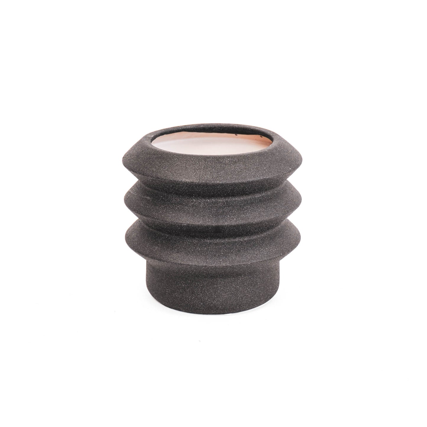 HV Organic Shape Pot - Black-19x19x17