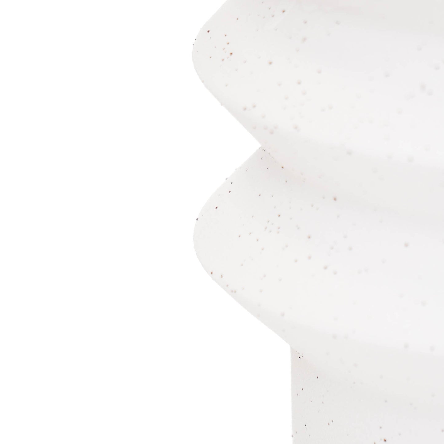 HV Organic Shape Pot - White - 19x19x17cm