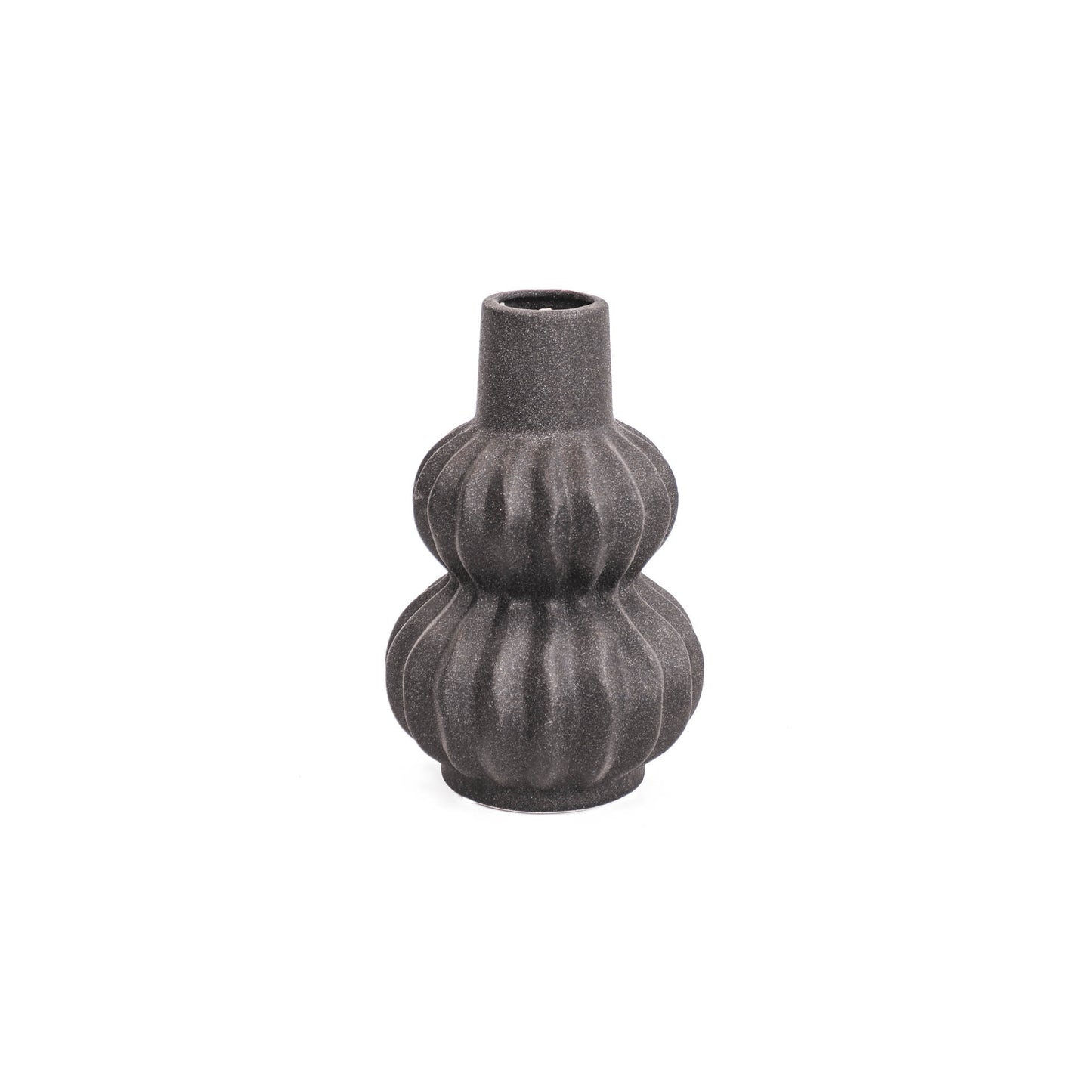 HV Organic Shape Vase - Black-13x13x20cm
