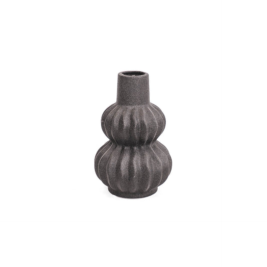 Housevitamin Organic Shape Vase - Black-13x13x20cm