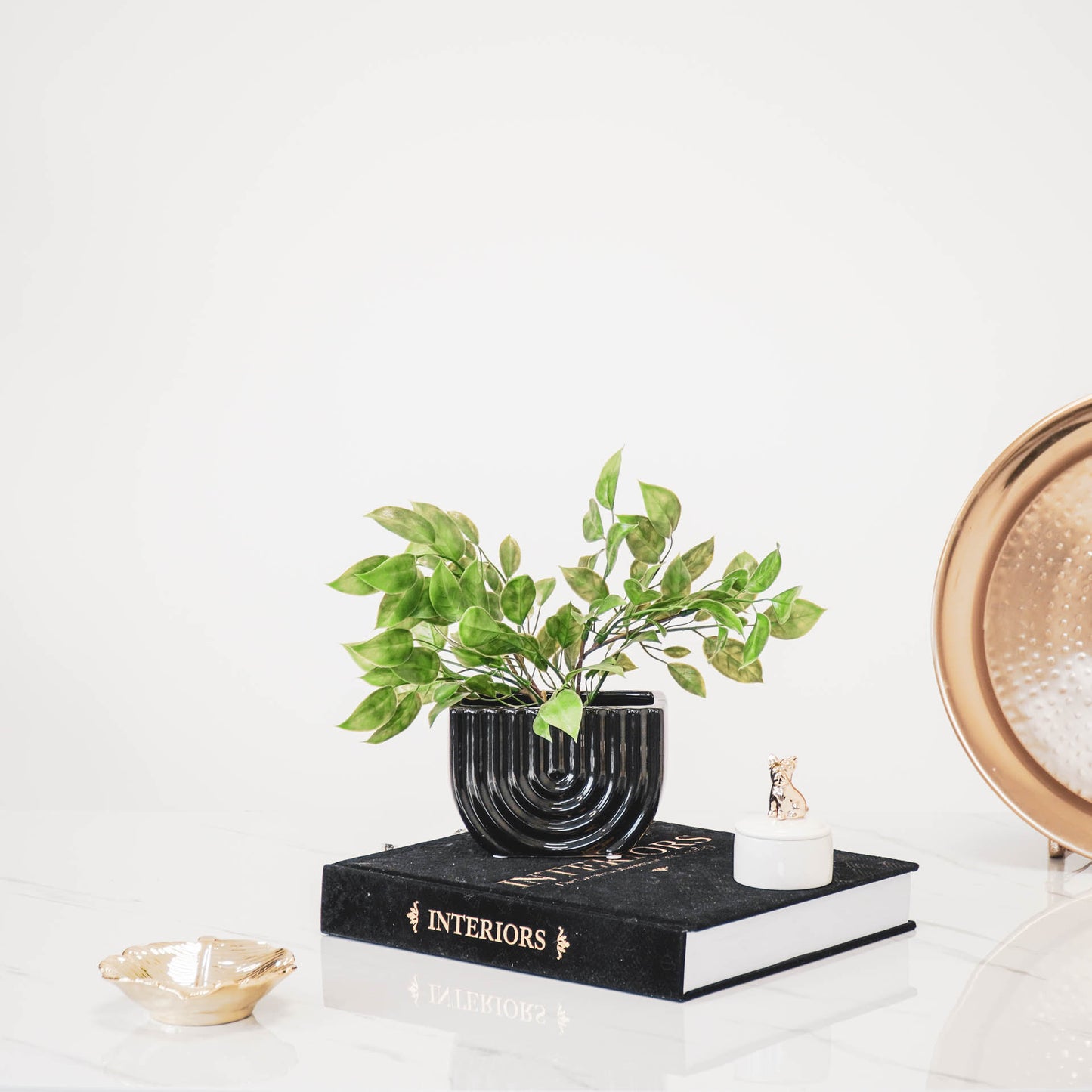 HV Rainbow Pot - Black - 14x8x10cm