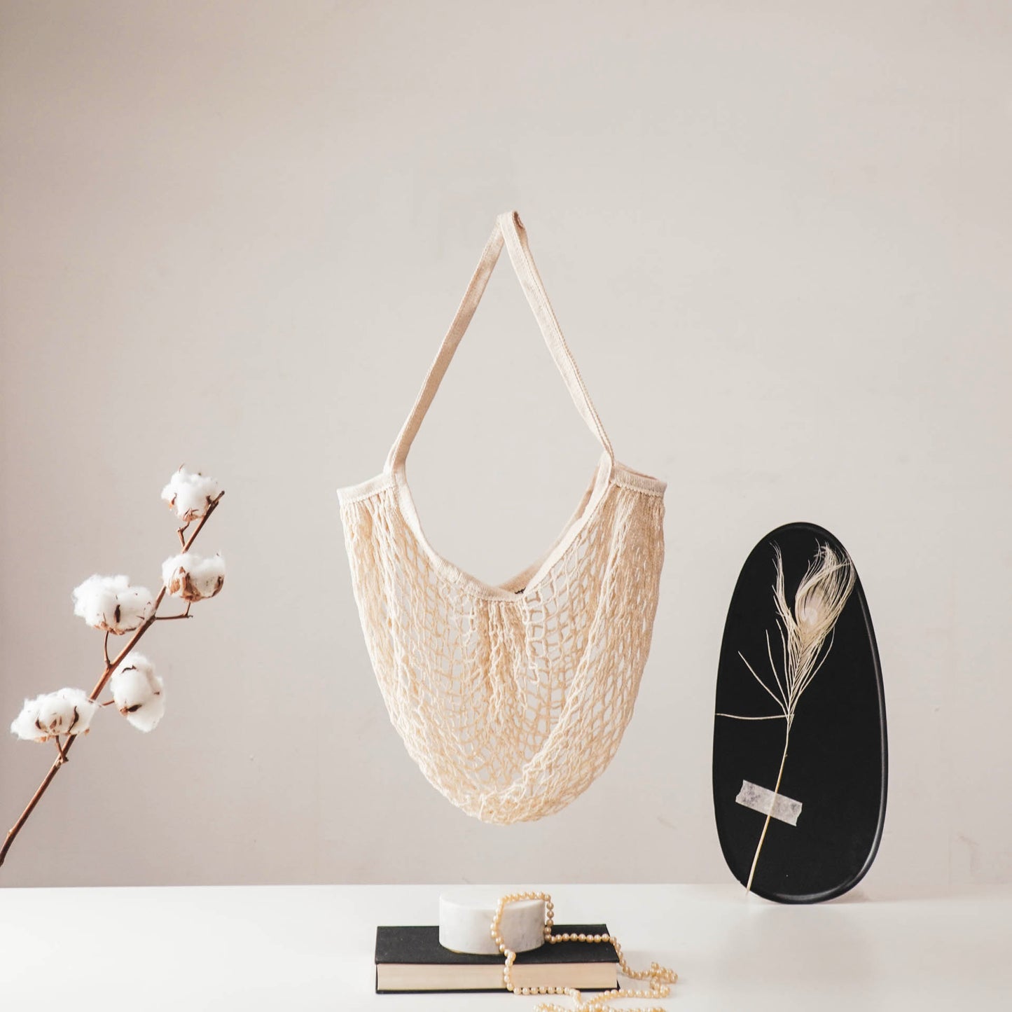 HV Mesh bag - Cream white