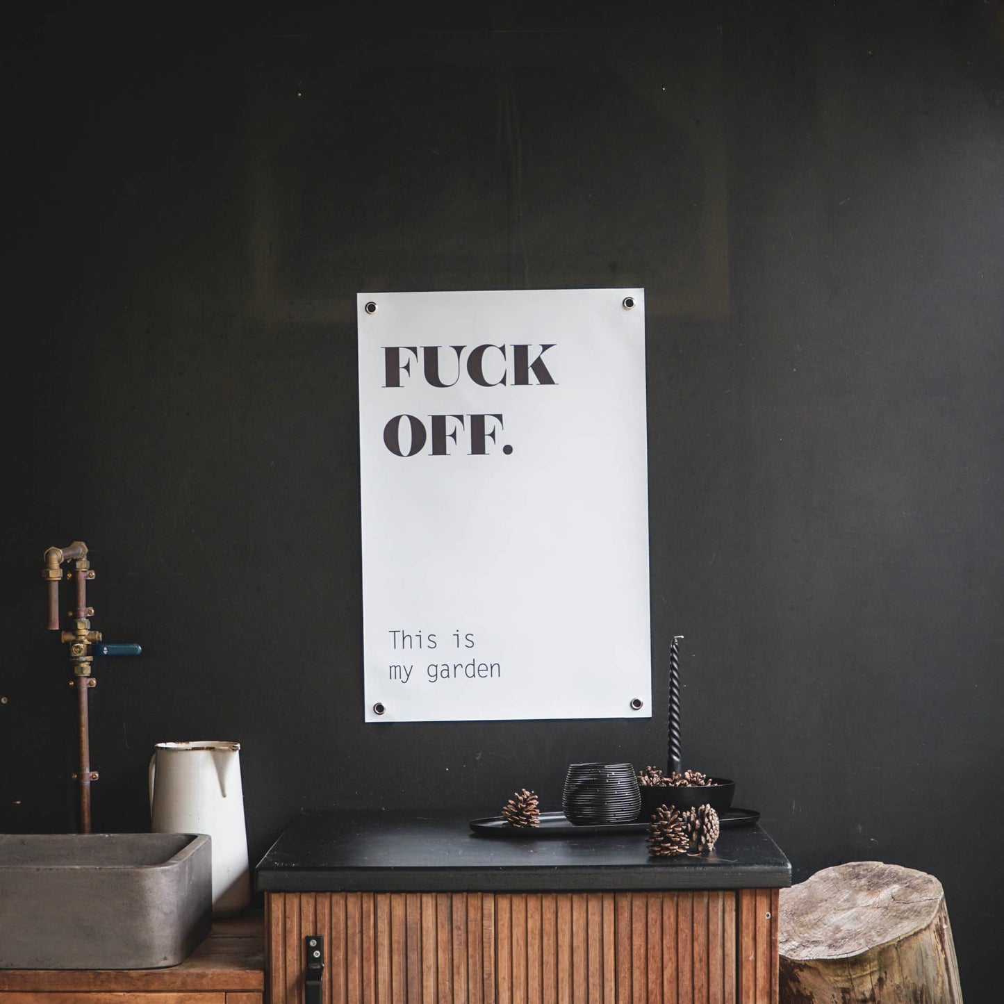 Housevitamin Fuck Off - Garden Poster 40 x 60 cm
