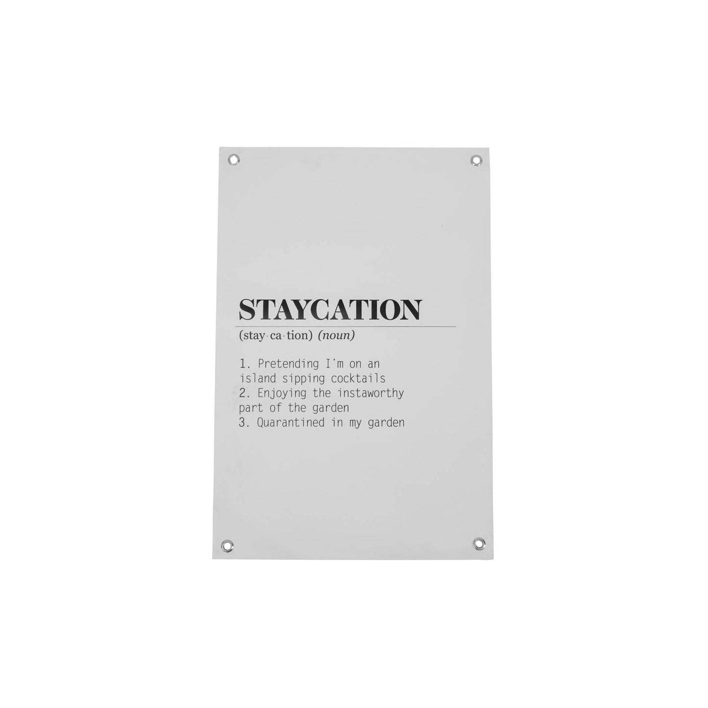 Garden Poster - PVC - Staycation - 40x60 cm