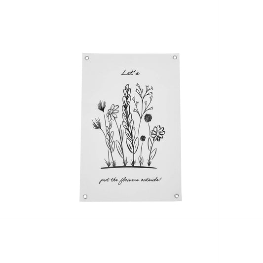 Housevitamin Flowers outside - Garden Poster - 40 x 60 cm