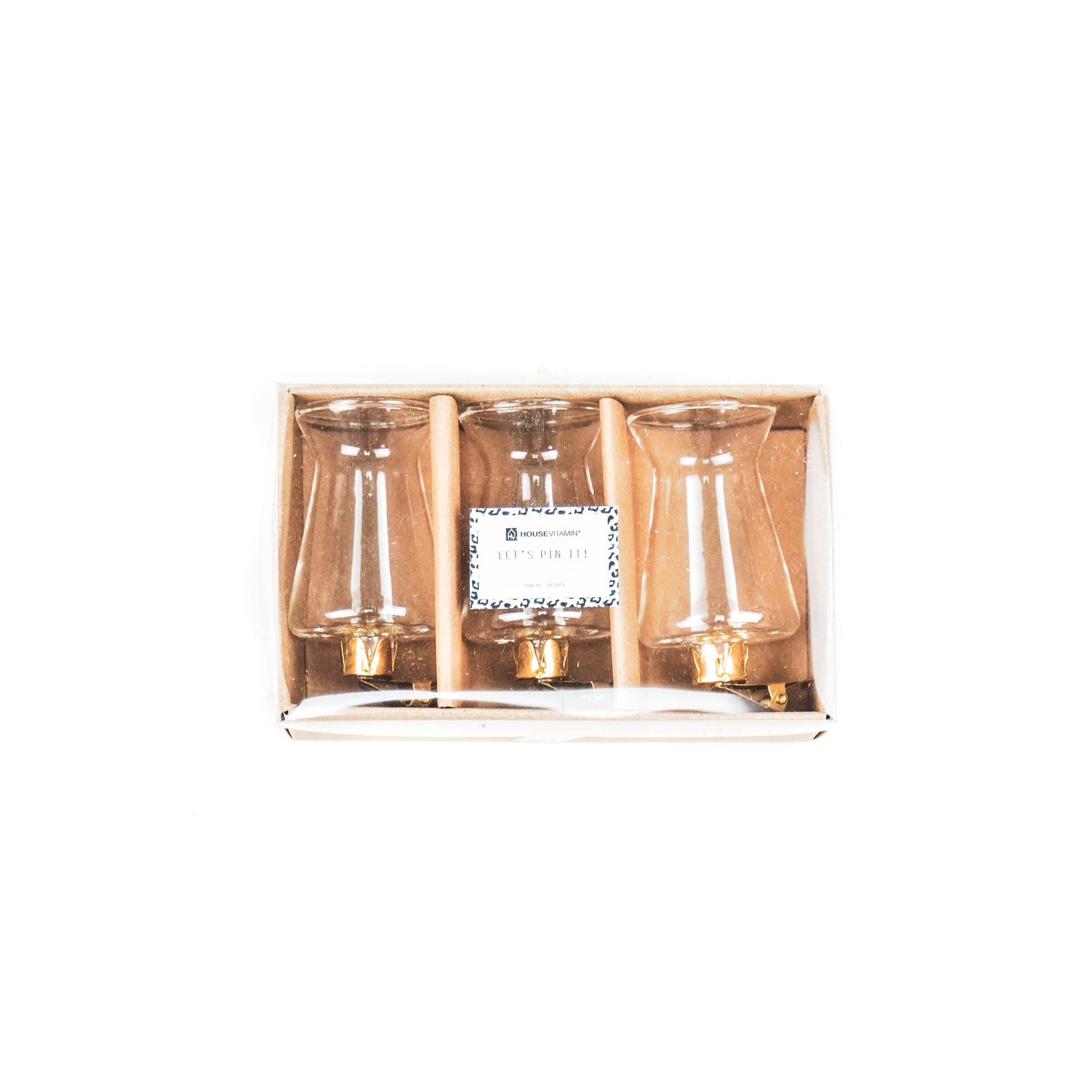 HV Clip on Vases - Set of 3 - 4x4x9CM