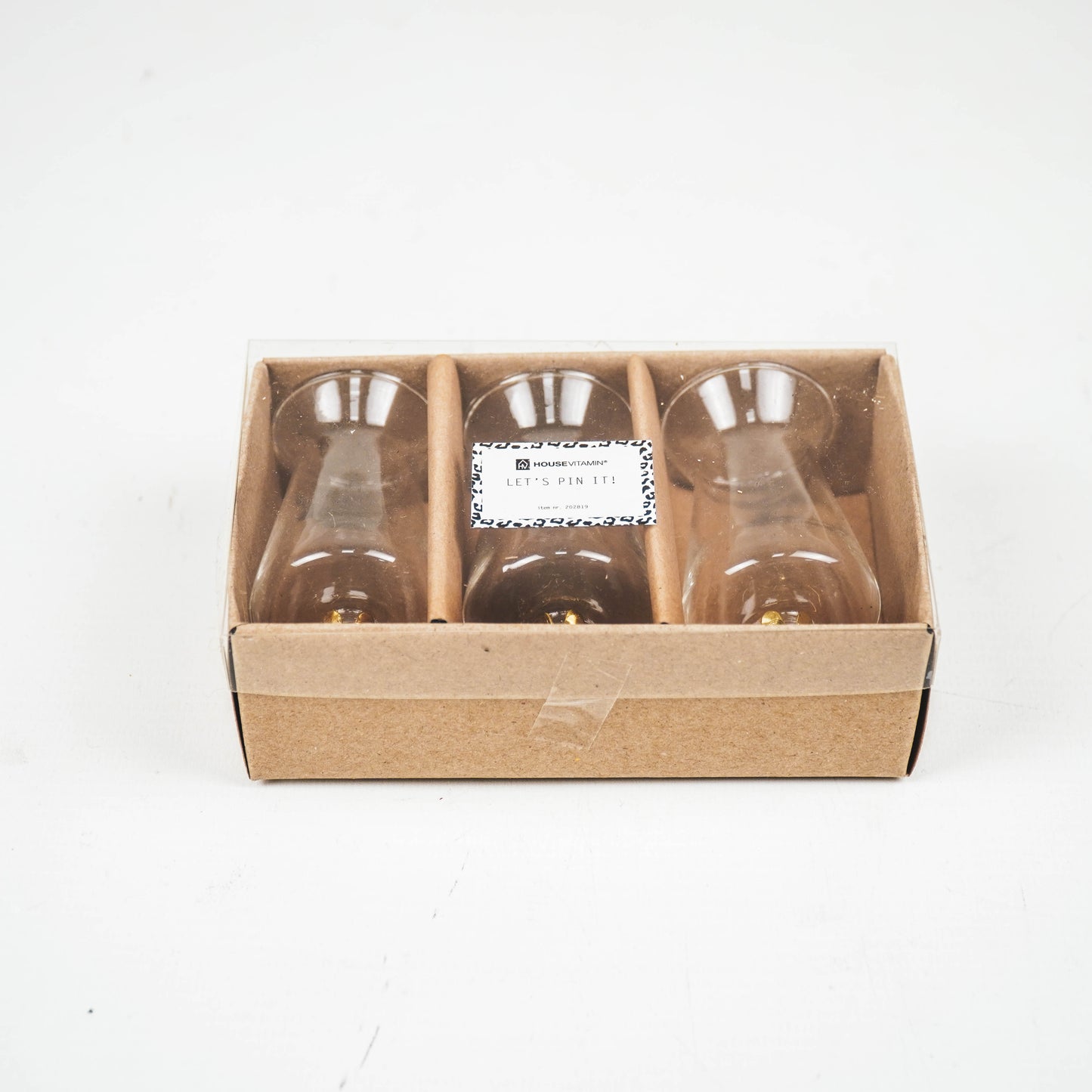 HV Clip on Vases - Set of 3 - 4x4x9CM