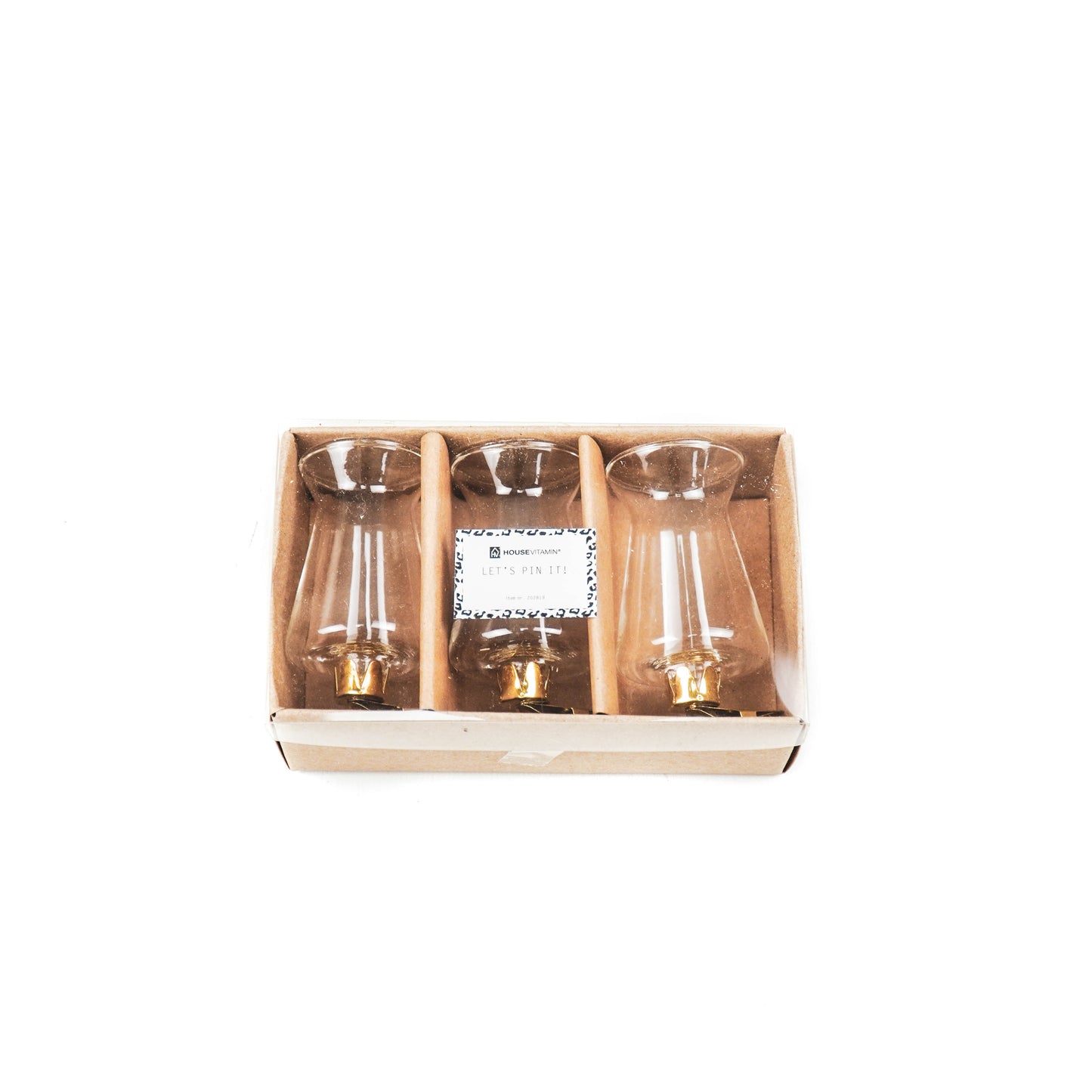 HV Clip on Vases - Set of 3 - 4x4x9CM